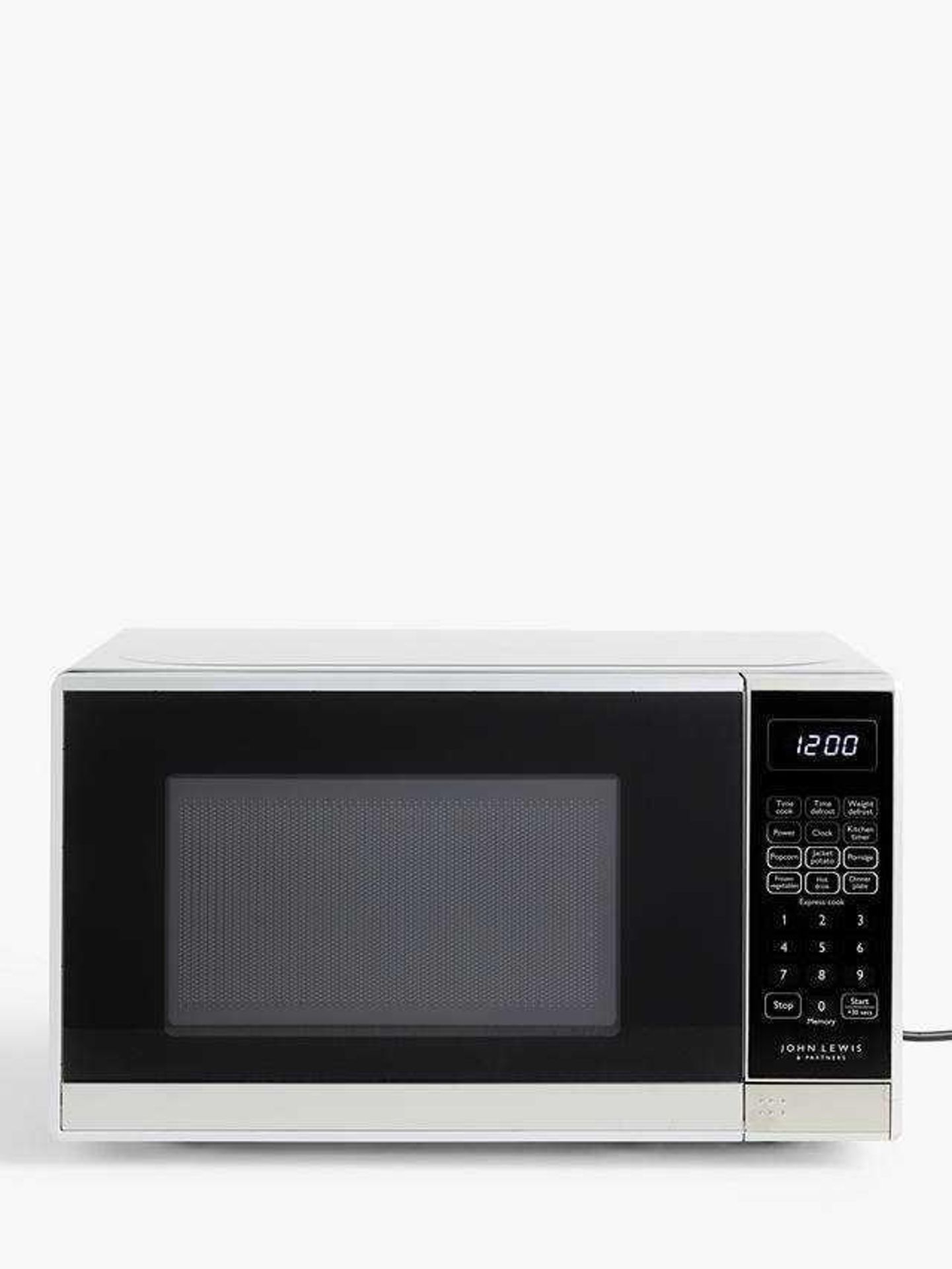 RRP £75 Lot To Contain A Boxed John Lewis Microwave