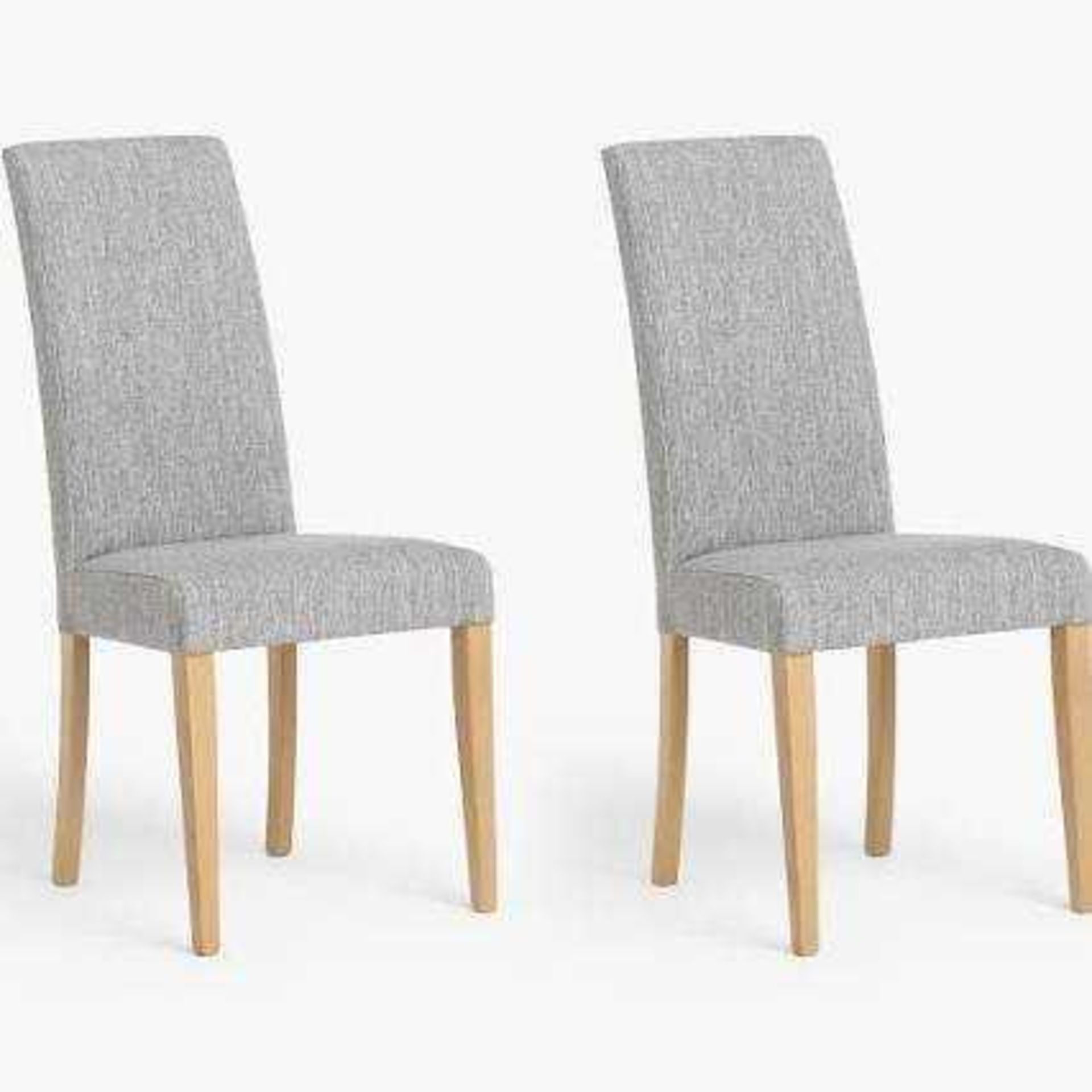 RRP £500 Lot To Contain Boxed Set Of Two Arigi Bianci Plain Back Grey Dining Chairs