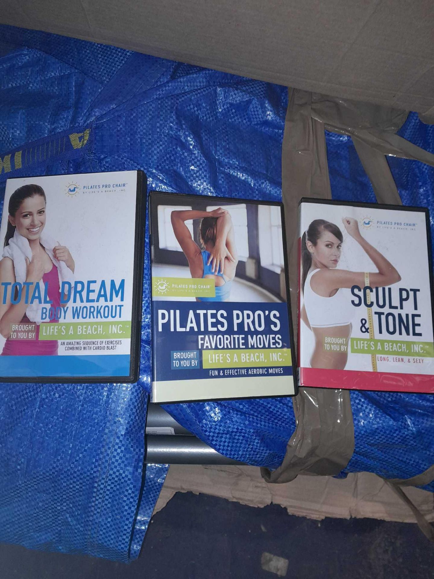 RRP £150 Lot To Contain A Pilates Pro Chair With 3 DVDs