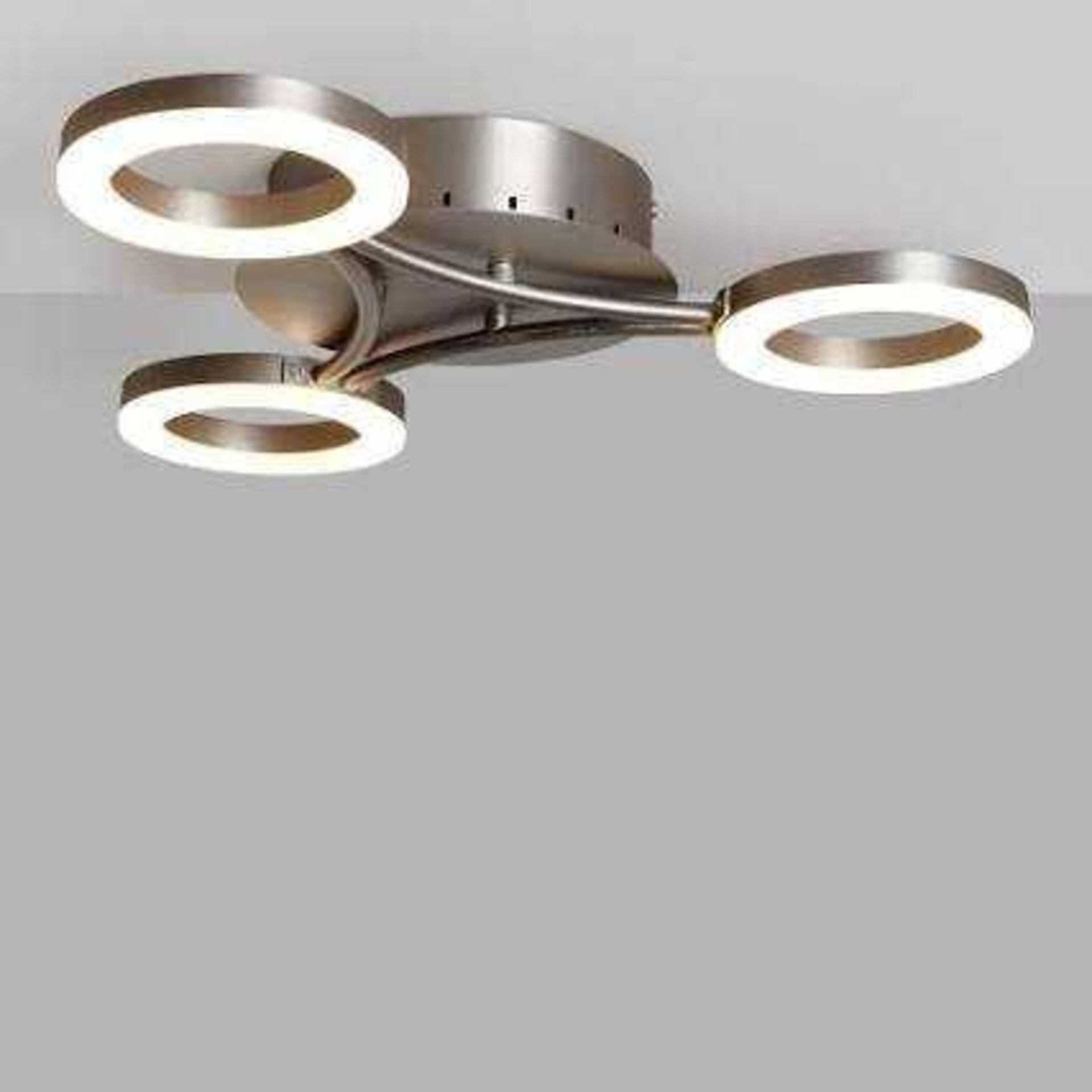 RRP £125 Lot To Contain A Boxed John Lewis, Boyd Led 3 Arm Semi Flush Ceiling Light