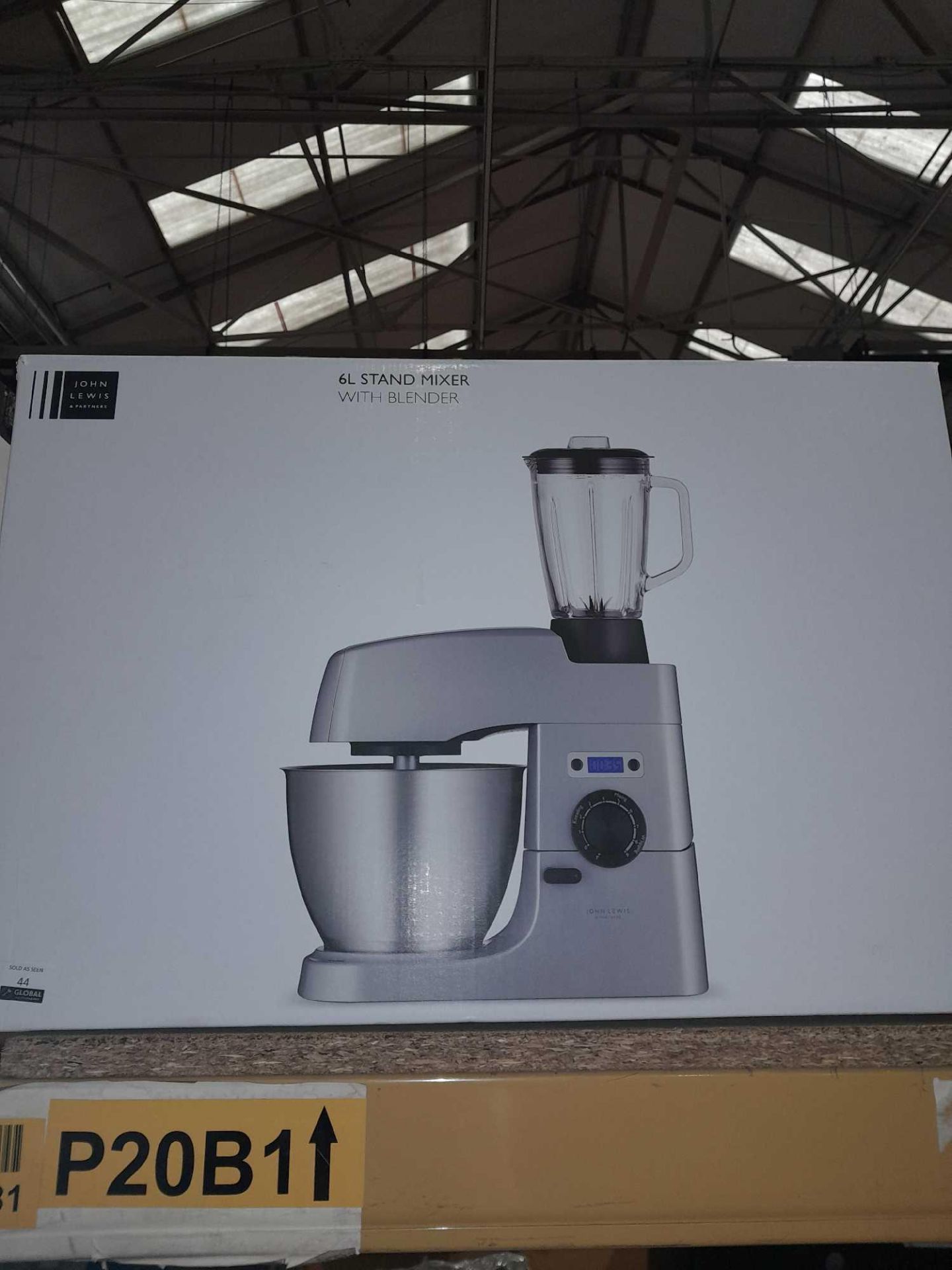 RRP £145 Lot To Contain Boxed John Lewis 6L Stand Mixer With Blender - Image 2 of 4