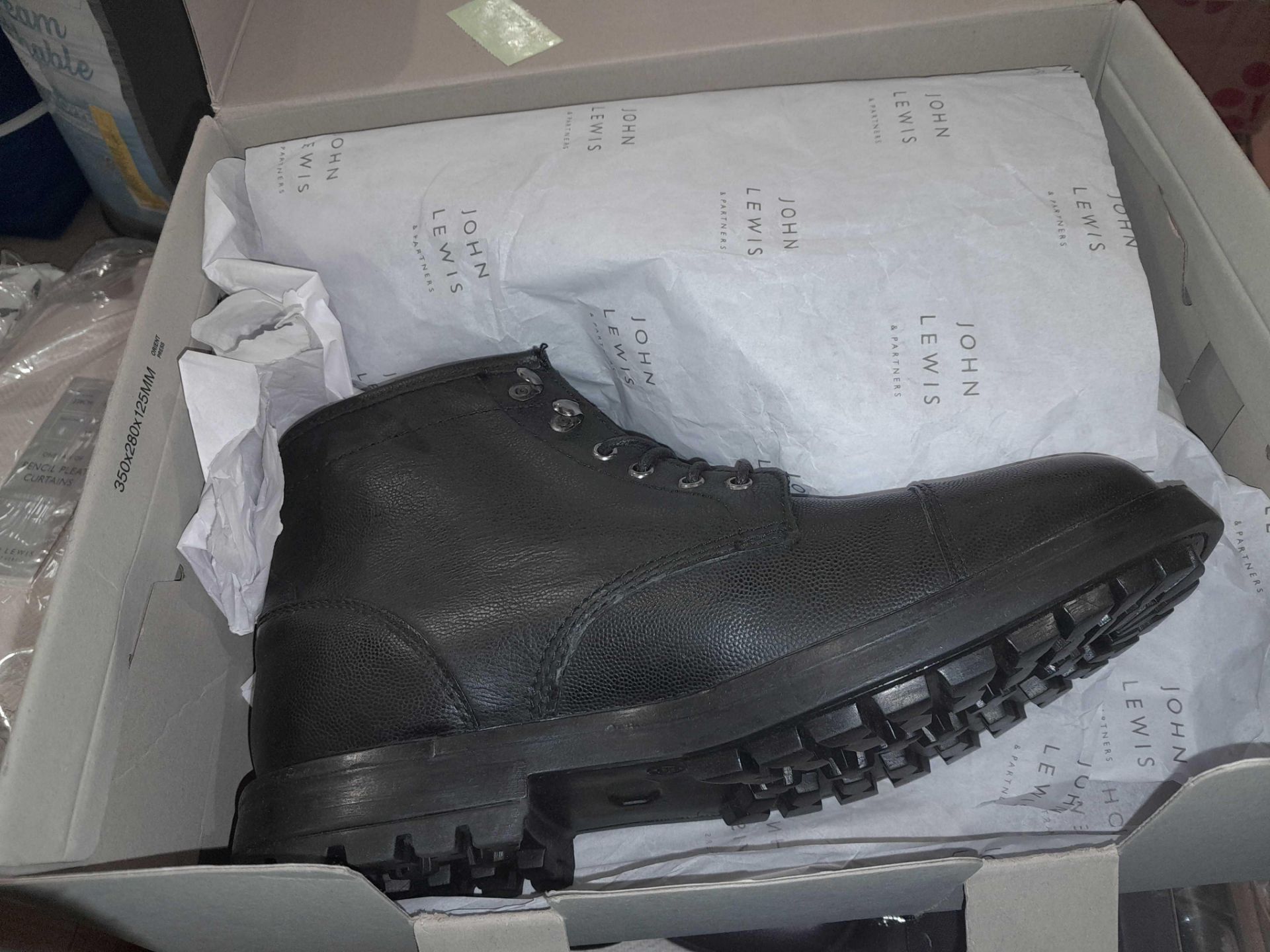 RRP £220 Lot To Contain X3 Items - Black Brogues Sizes 8& 9 , Black Boot Size 8 - Image 4 of 4