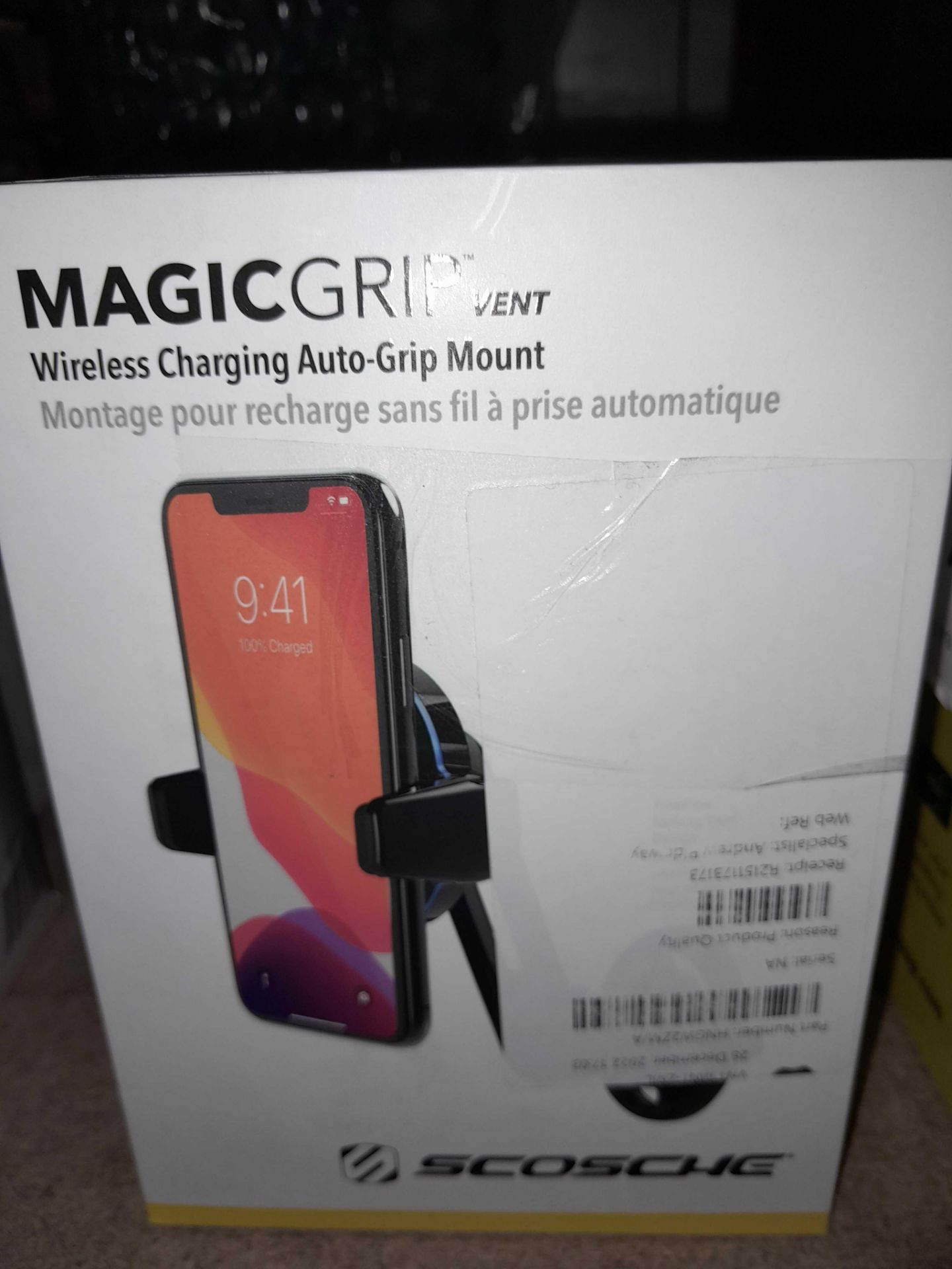 RRP £200 X2 Scosche Magic Grip Wireless Charging Auto Grip Mount - Image 2 of 2