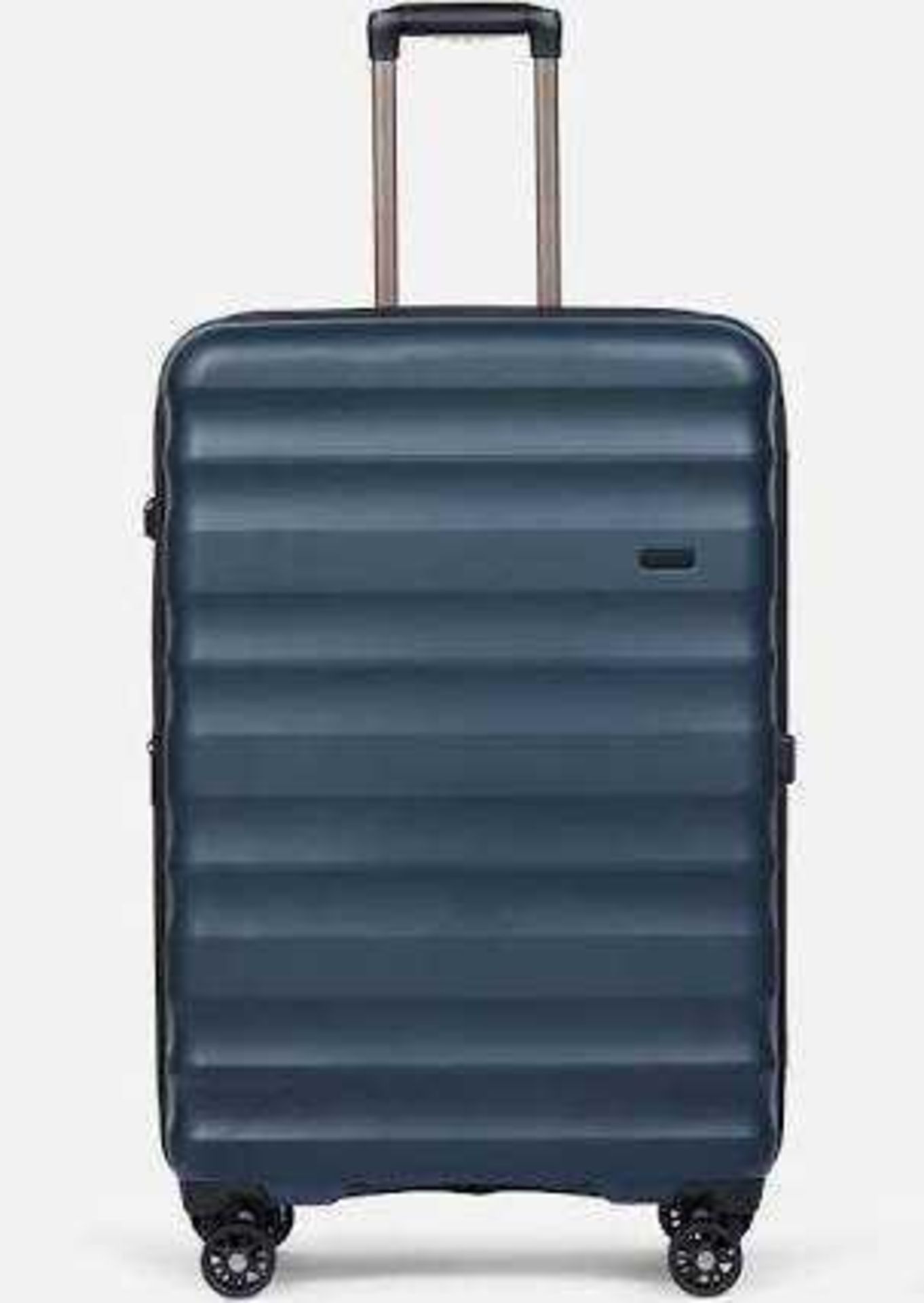 RRP £110 X2 Items Including-Pink Throw & Hard-shell Suitcase In Blue