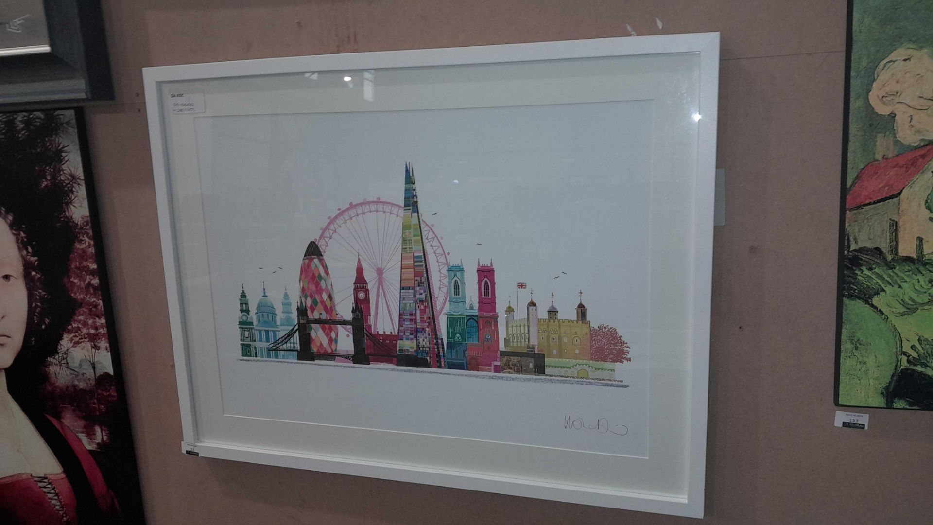 RRP £100 Ilona Drew - London Skyline Framed Print, 27.5 X 33.5Cm - Image 2 of 2