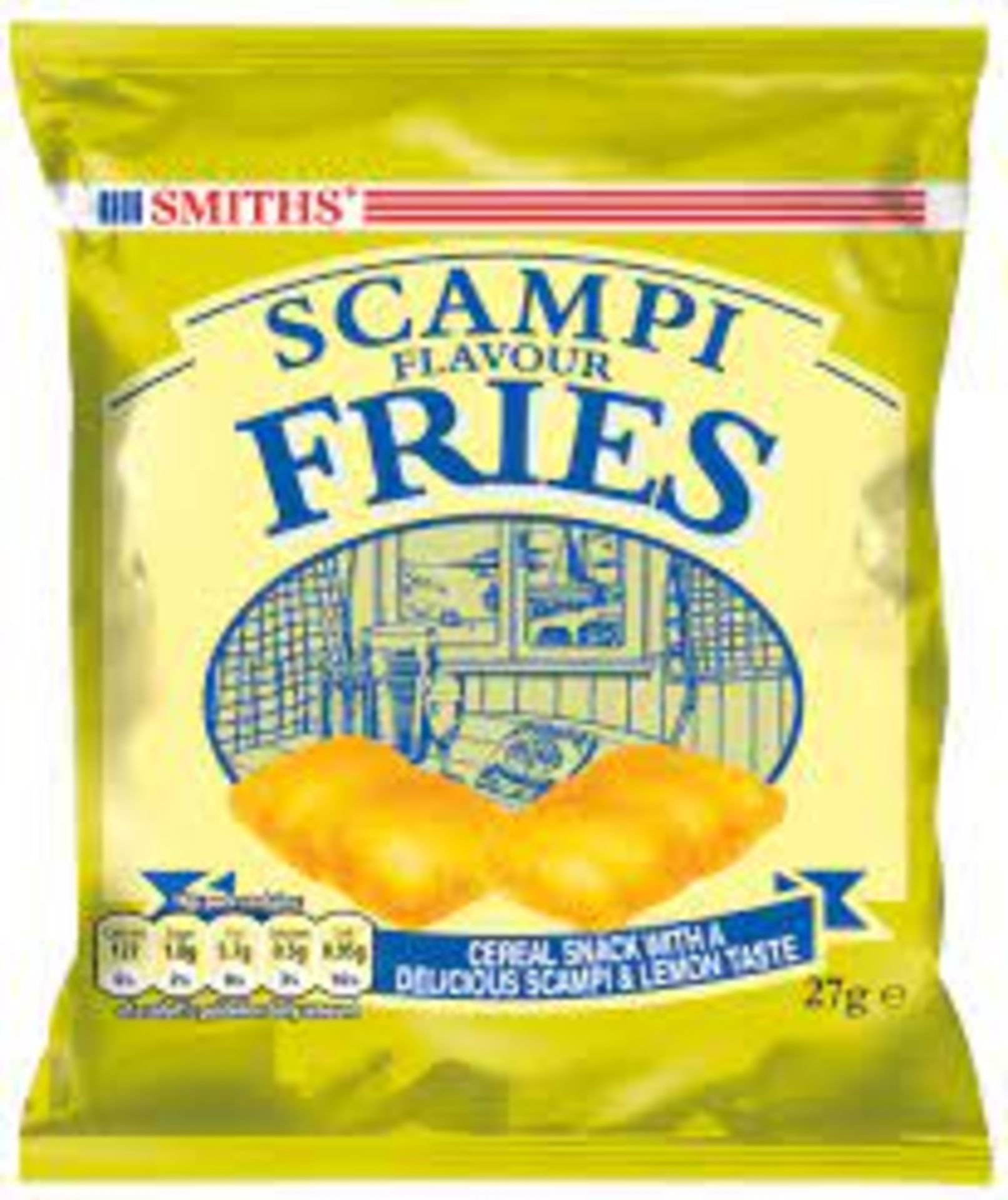 RRP £1155 (Approx. Count 107) spSNJ21q52F 107 x Smith's Savoury Selection Scampi & Lemon Fries