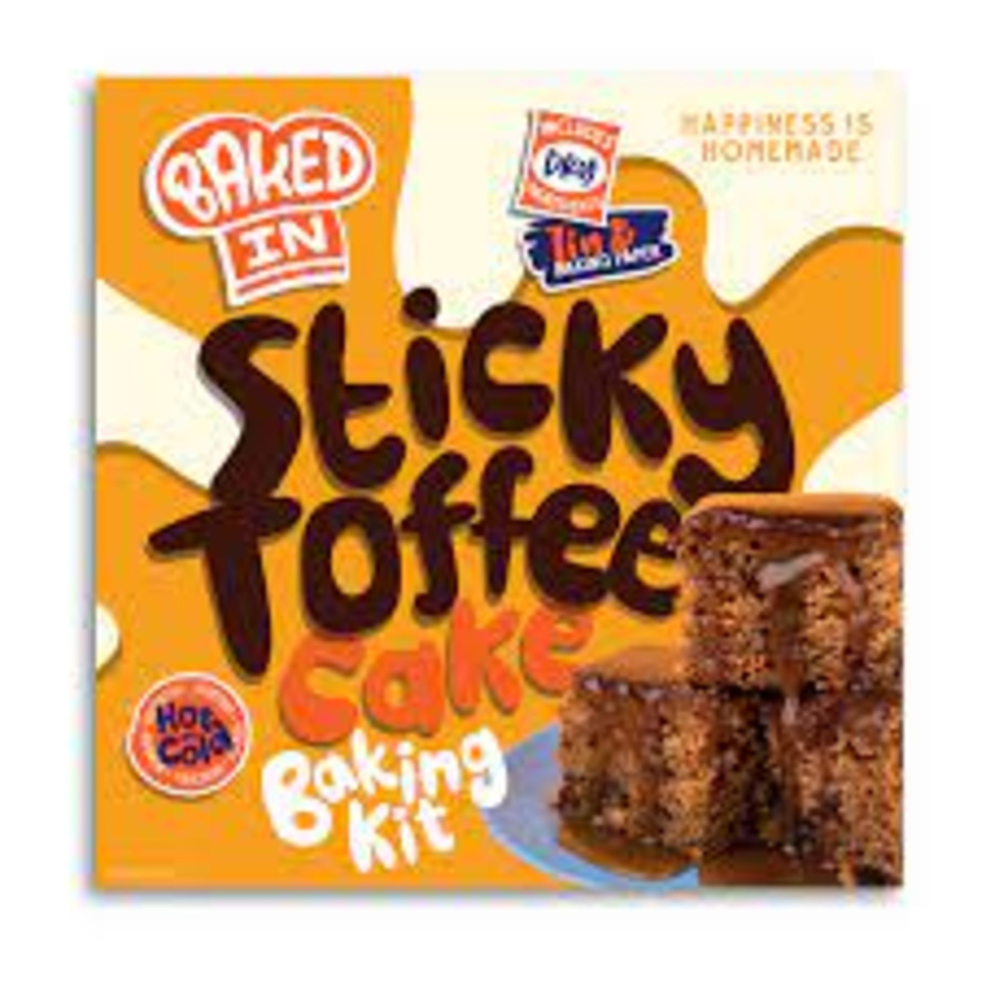 RRP £190 (Approx count 17) (1)spW32m8344d 6 x Bakedin Sticky Toffee Cake Kit 560g Foil Baking tin