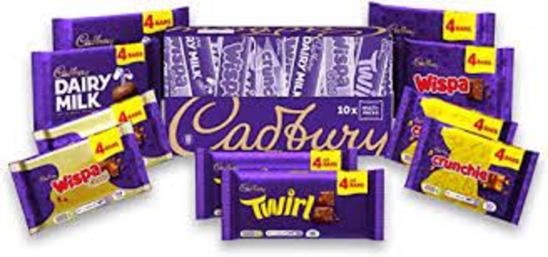 RRP £5584 (approx. Count 304) spW57n1747p 301 x Cadbury Dairy Milk Chocolate Mixed Multipack