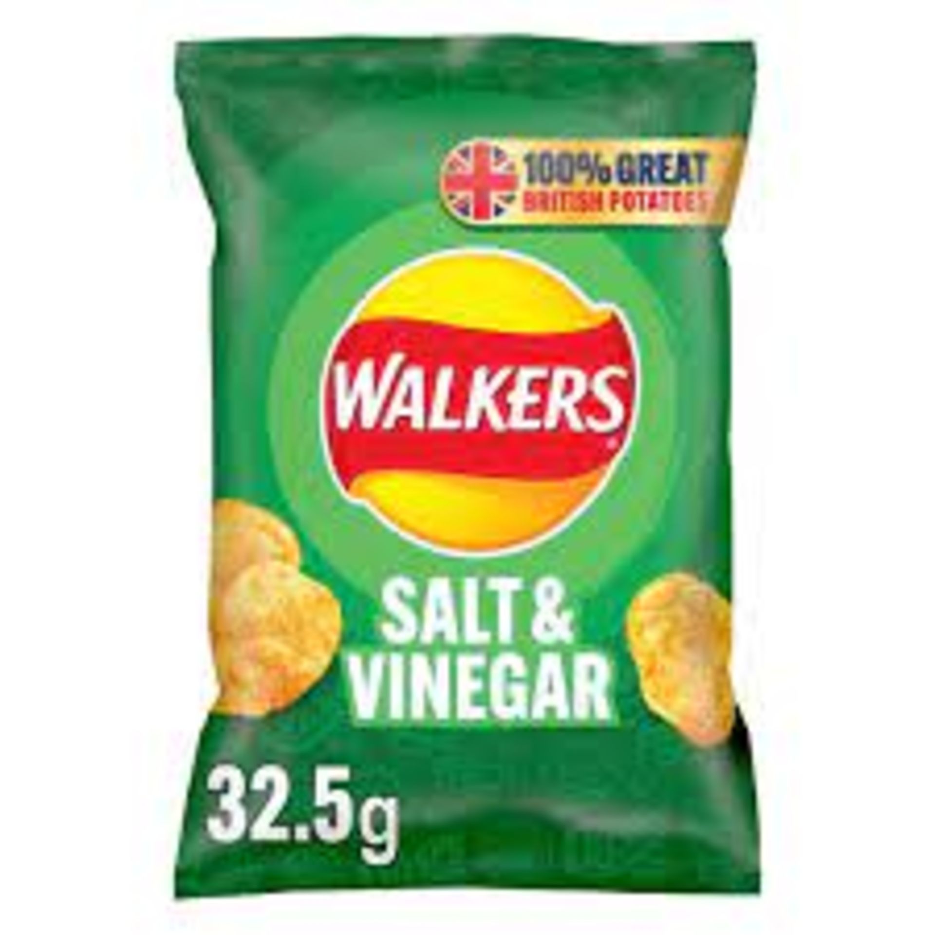 RRP £303 (Approx 15)(A70)spW14a3350H   15 x Walkers Salt and Vinegar Crisps, 32.5g (Case of 32) 18/