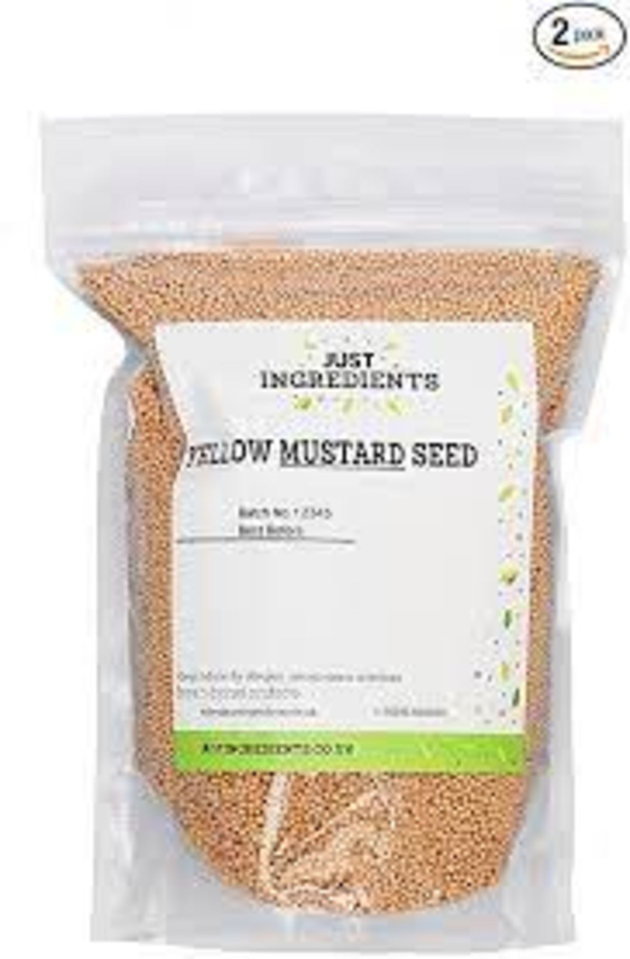 RRP £483 (Approx. Count 32) spW26Z7613g  8 x Premier Yellow Mustard Seeds 1kg by JustIngredients