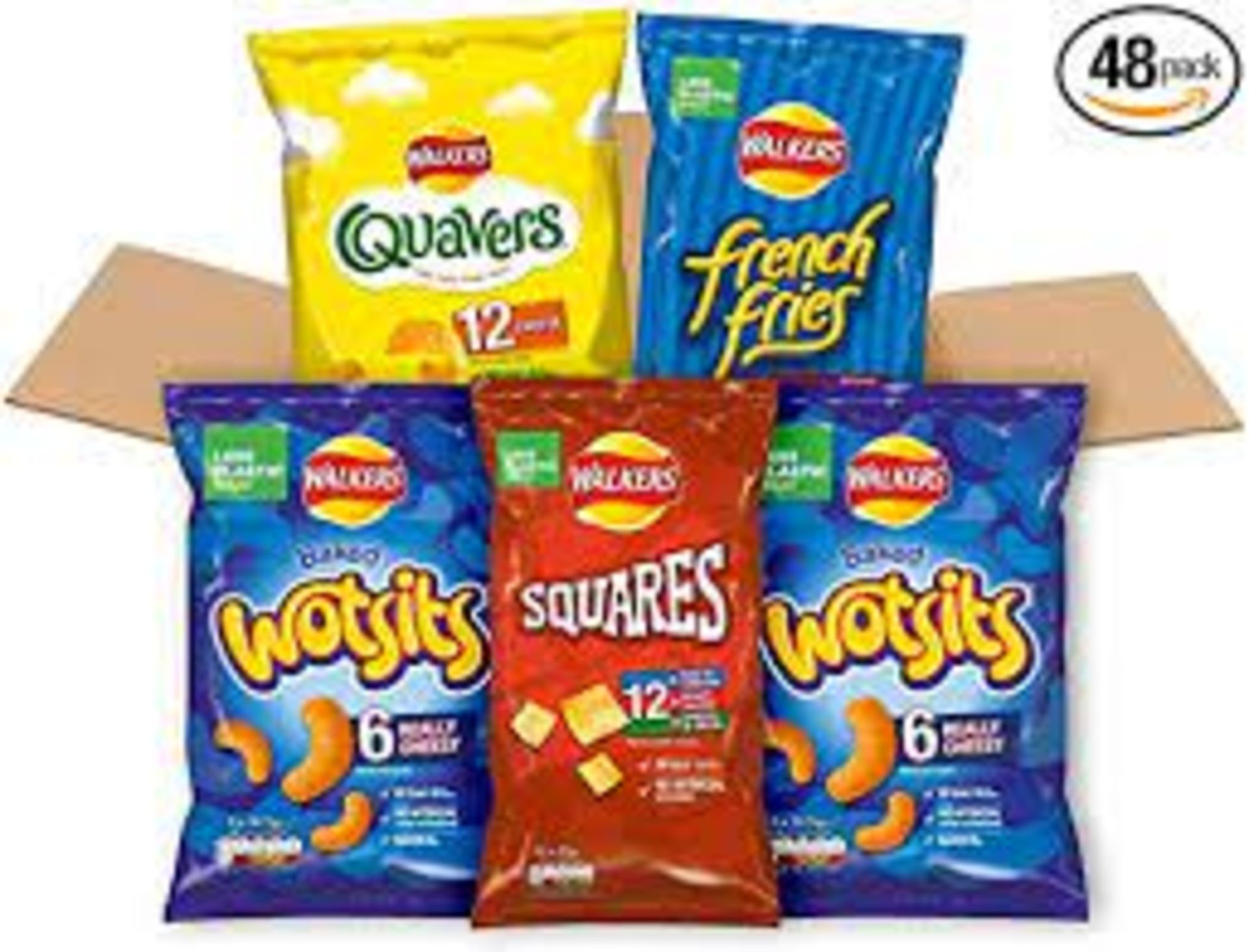 RRP £178 (Approx. Count 13) spW14N0124g 13 x Walkers Under 100 Calories Crisps Snack Box | Wotsits |