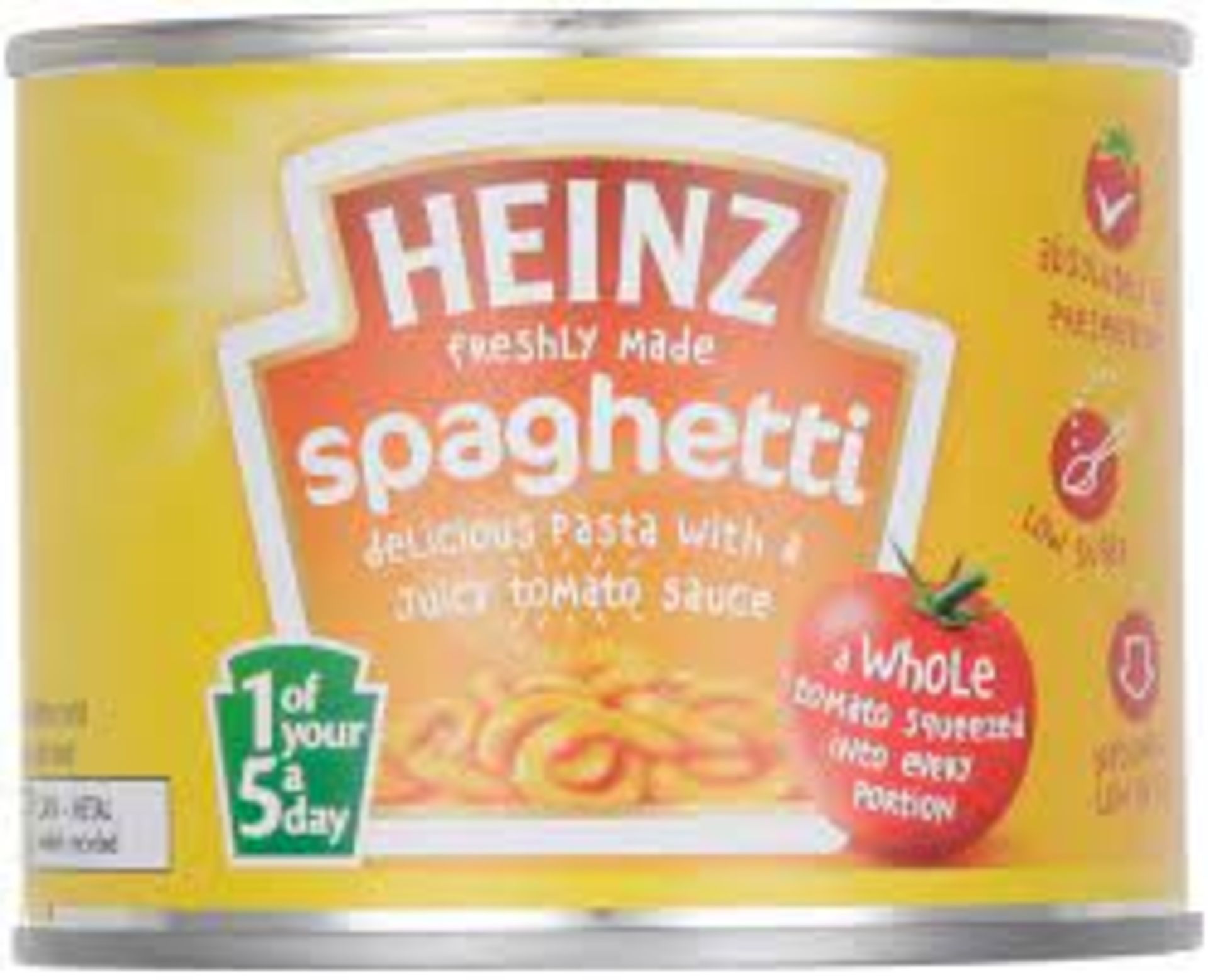 RRP £1614 (Approx. Count 1132) spW53D4840I (3) 1093 x Heinz Spaghetti in Tomato Sauce, 200g 7 x