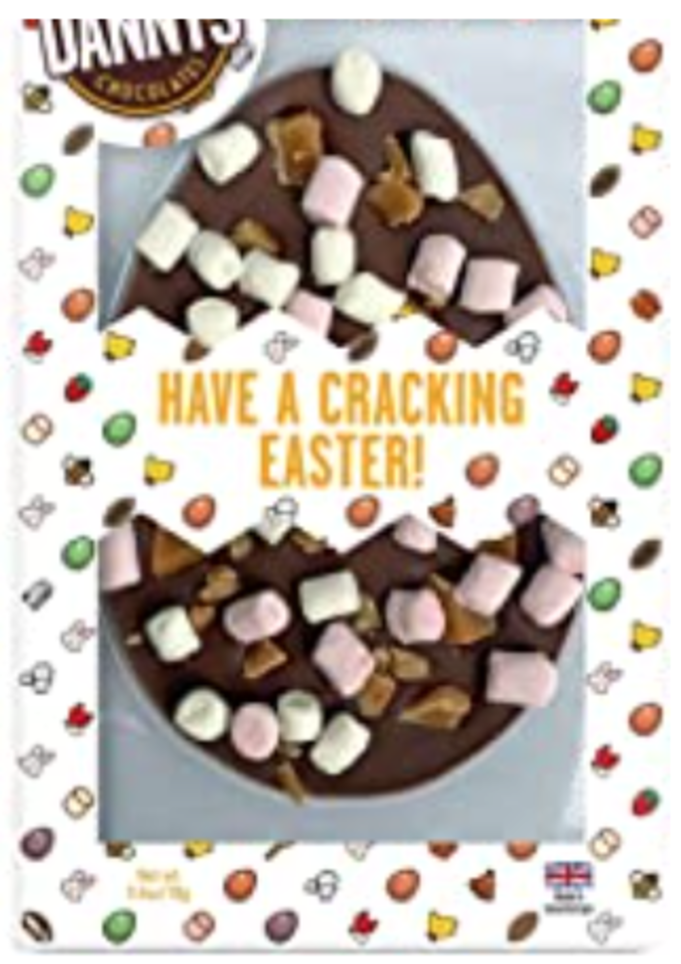 RRP £2418 (Approx. Count 123) (A63)  48 x Danny's 70 g Marshmallow and Fudge Egg Shaped Easter