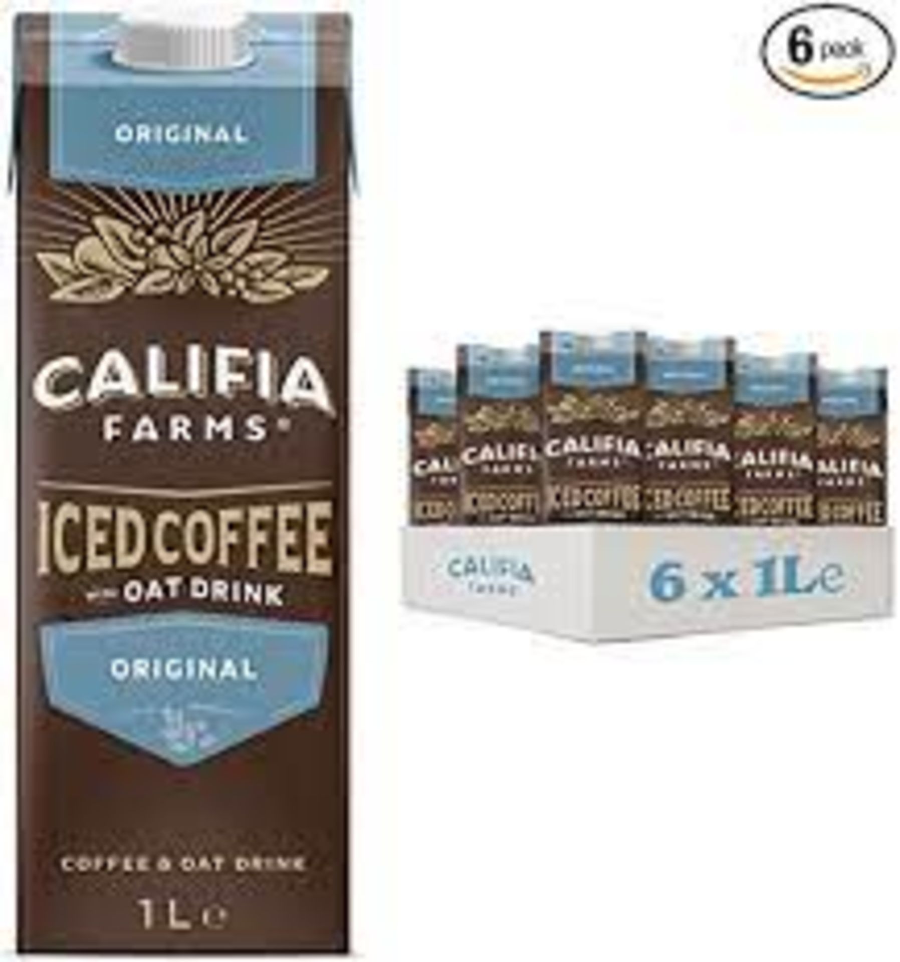 RRP £395 (Approx. Count 30) spW57n7518v (3) 15 x Califia Farms Original Iced Coffee with Oat - Dairy