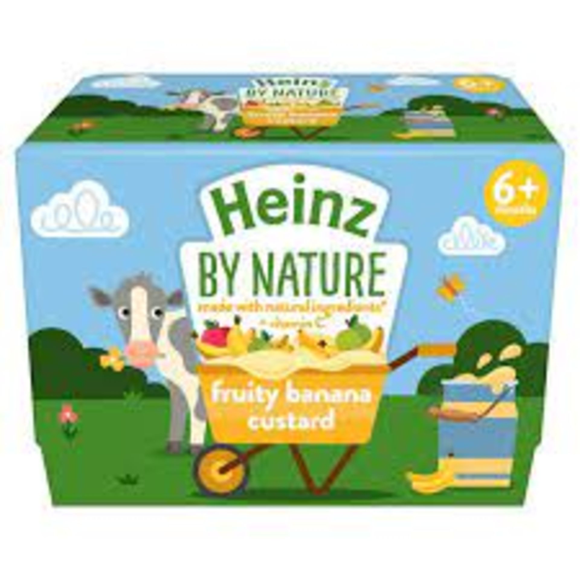 RRP £707 (Approx. Count 101)(C4)   33 x Heinz By Nature Fruity Banana Custard Pot, 4 x 100g 03.12.