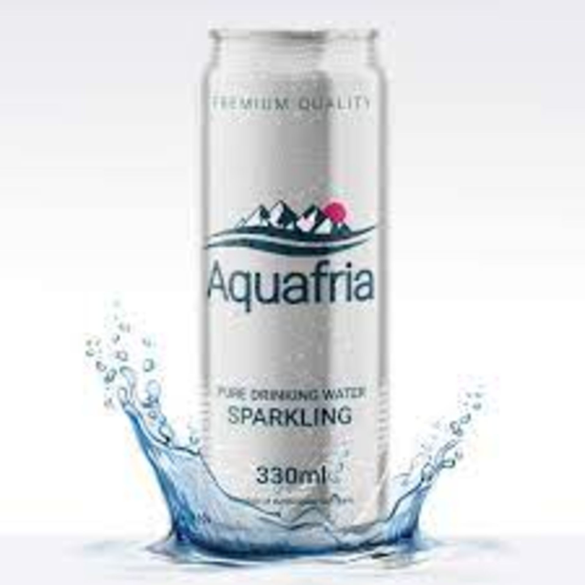 RRP £368 (Approx. Count 44) spW57n7209U 35 x Aquafria Pure Water Sparkling Can x 330ml Plastic