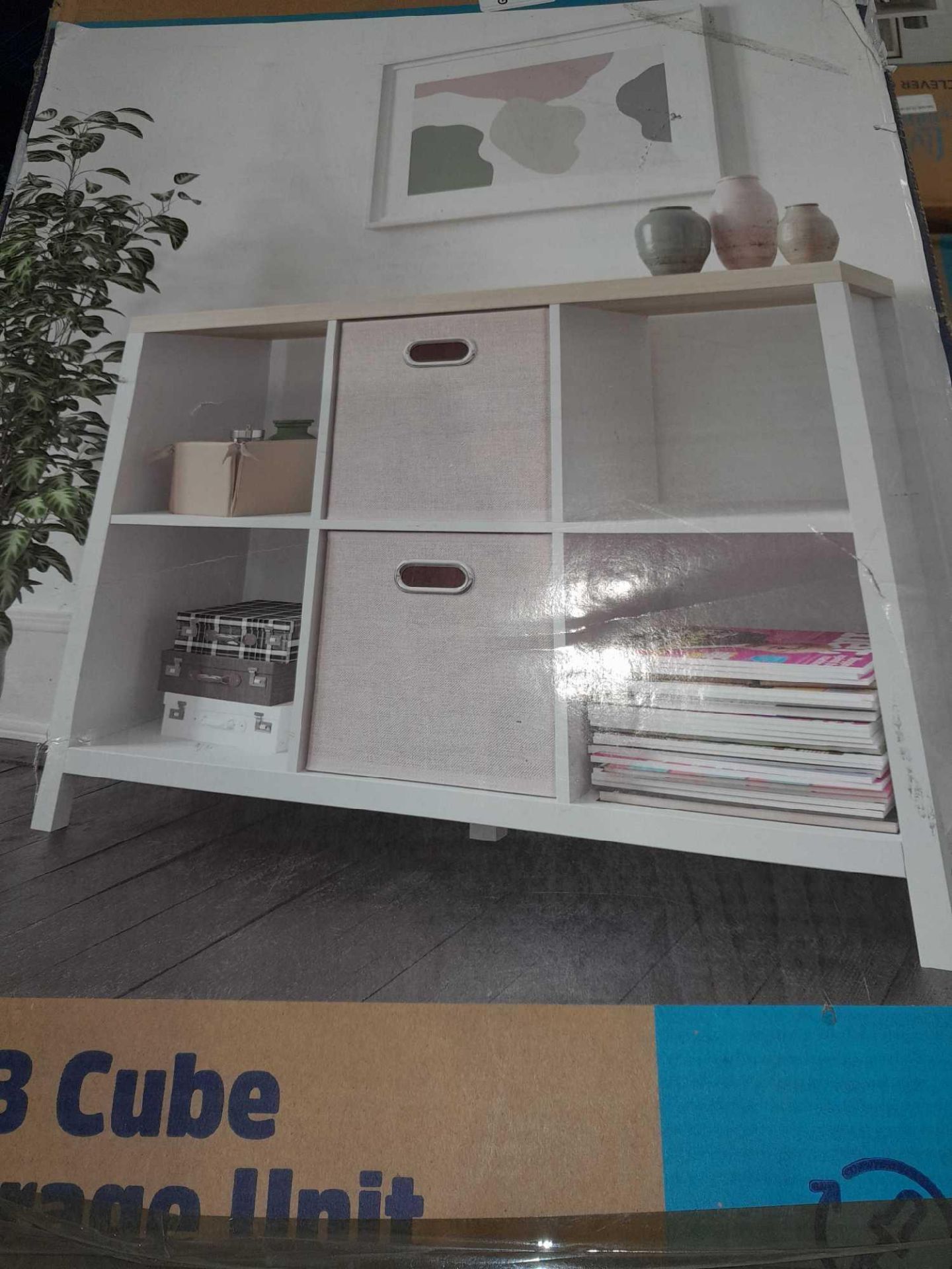RRP £100 Living Elements Clever Cube 2X3 Storage Unit - Image 2 of 2