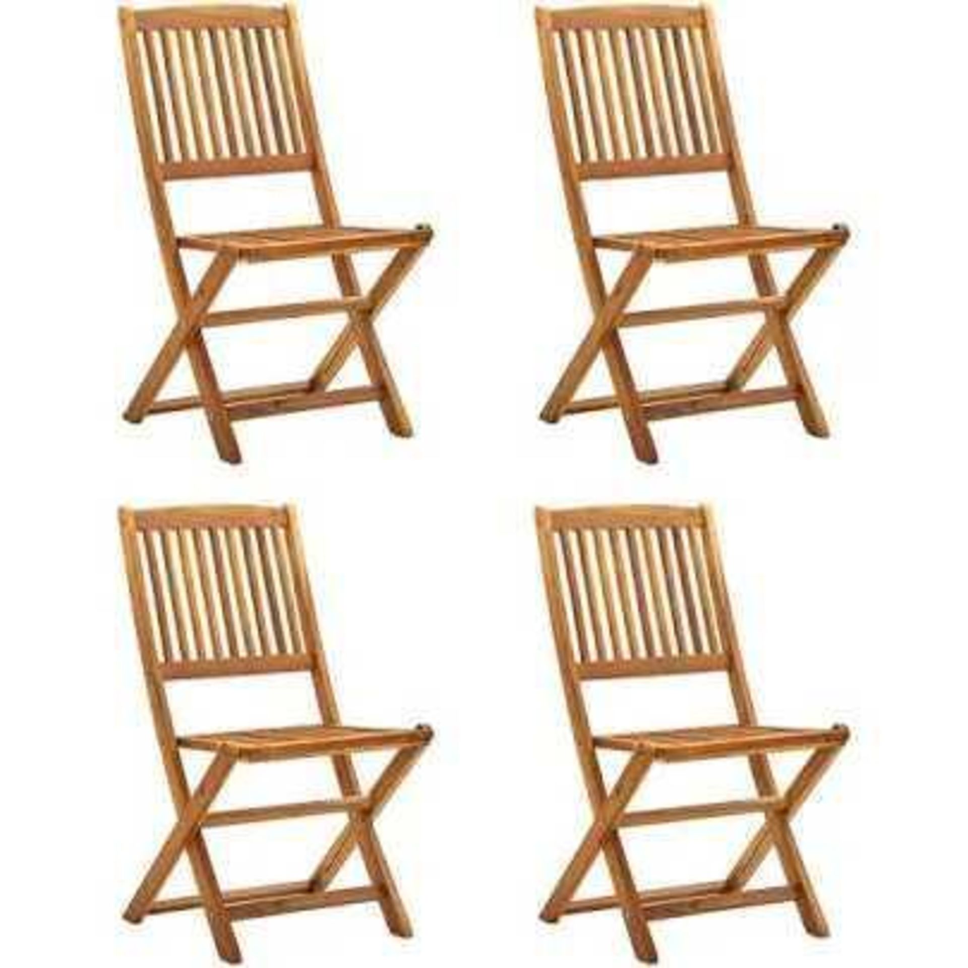 RRP £300 A Boxed Set Of 4 Aca Garden Chairs