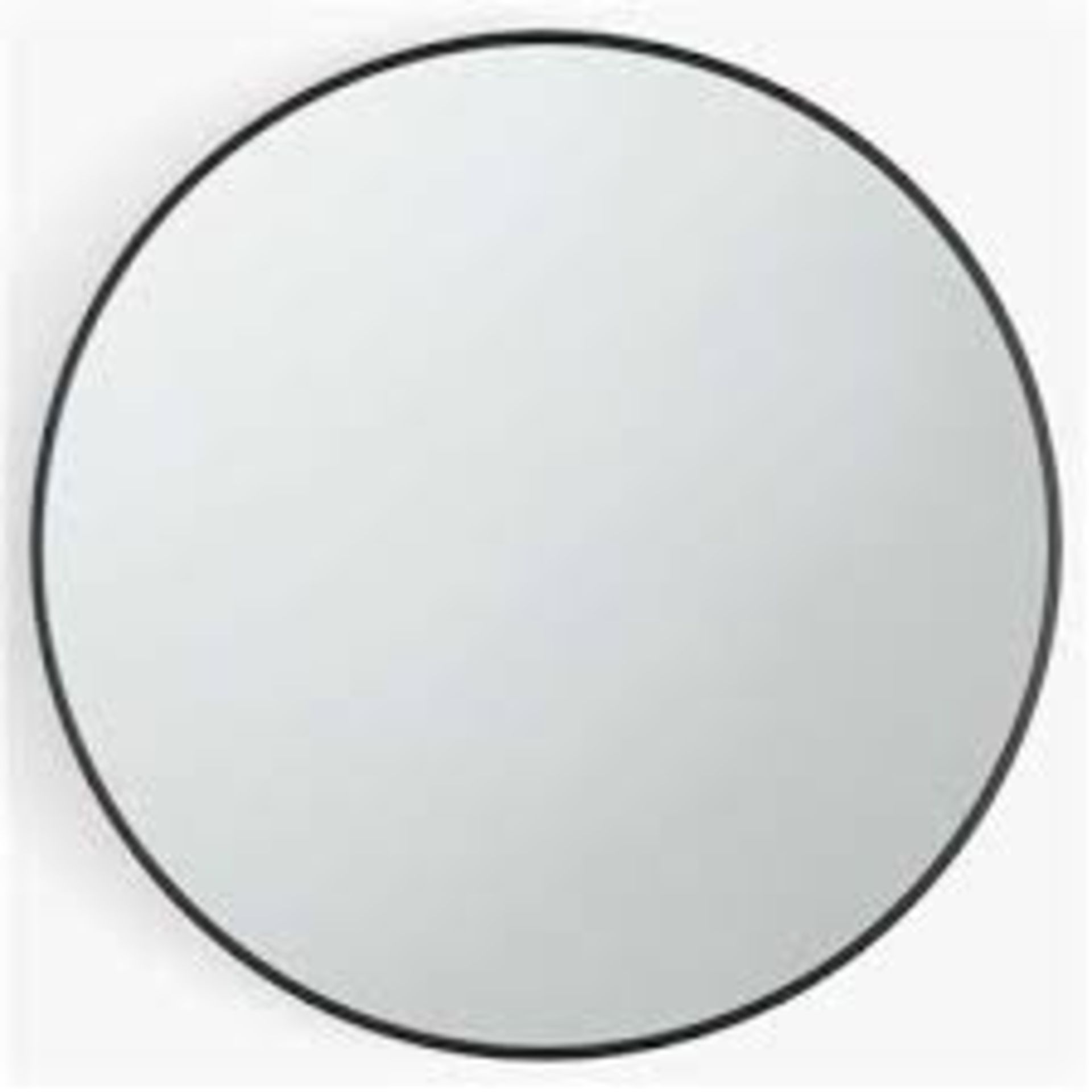 RRP £45 Anyday John Lewis & Partners Thin Metal Frame Round Wall Mirror