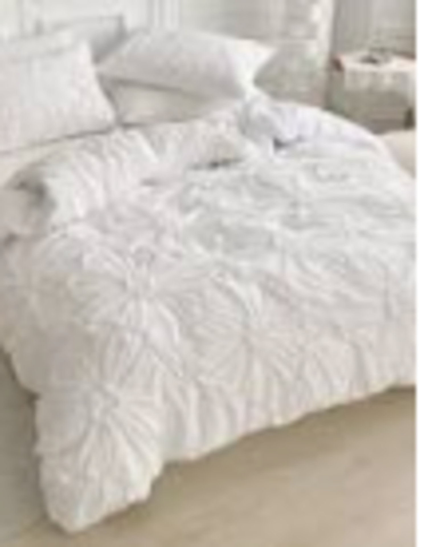 RRP £175 Lot Contains6 Items Including Anyday Kingsize Duvet White Drawer Panter Cover Set