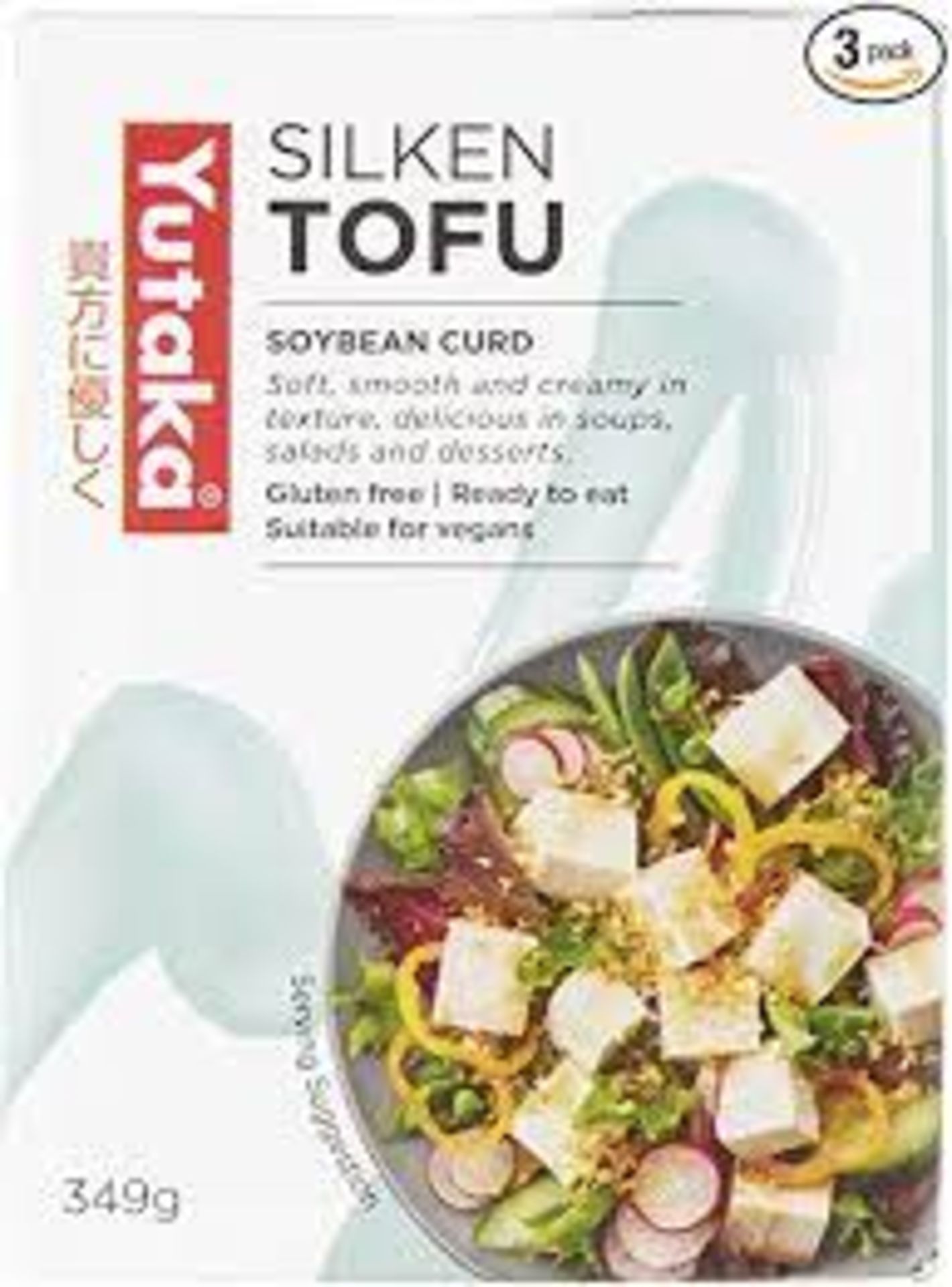 RRP £639 (Approx count 96) spW37d2099M 82 x Yutaka Aseptic Pack Tofu 349 g (Pack of 3)  - BBE 09/