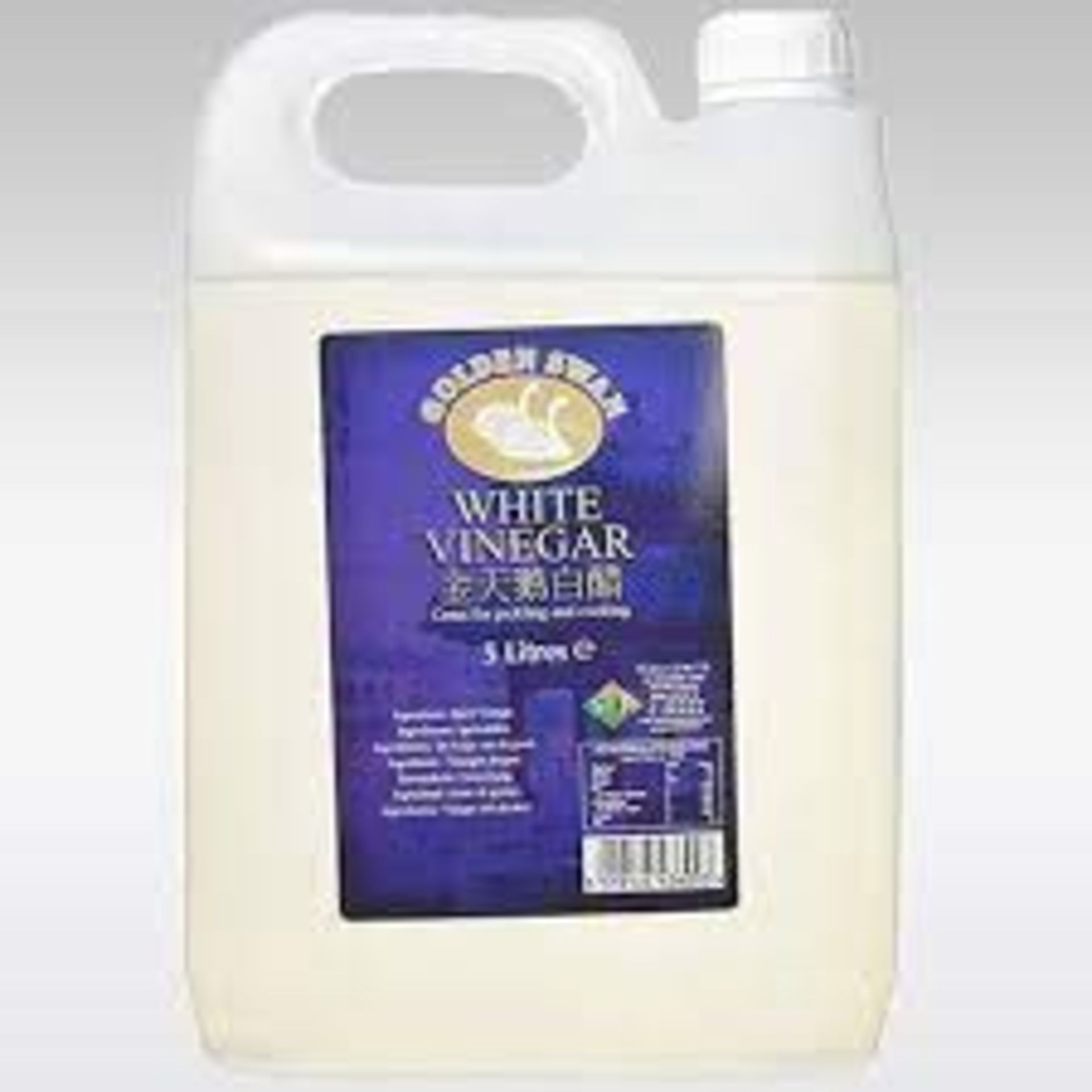 RRP £554 (Approx. Count 68) spW48Y3227K (2)  03/2023 16 x Golden Swan White Vinegar - 5 Litre Bottle