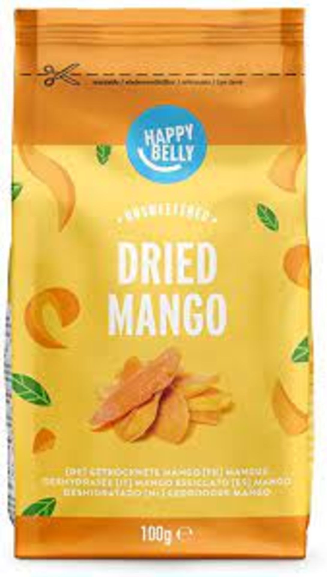 RRP £801 (Approx. Count 110)(A77) spW57p7156a 17 x Amazon Brand - Happy Belly Dried Mango - 1 x