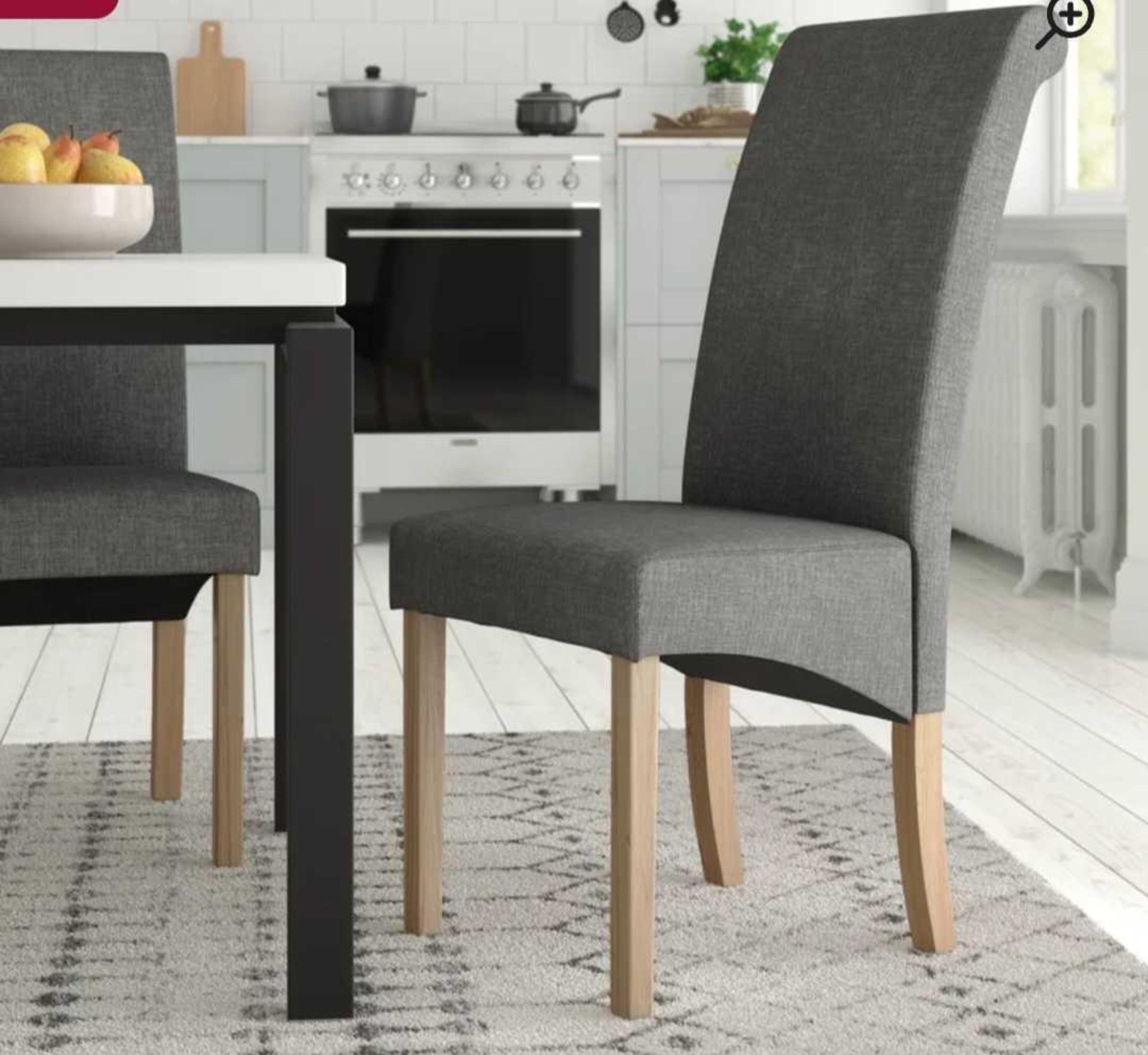 RRP £155 1 Set Of Gagny Grey Upholstered Dining