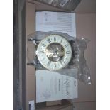 RRP £200 Acctim Mechanical Table Clock Brass And Black Finish