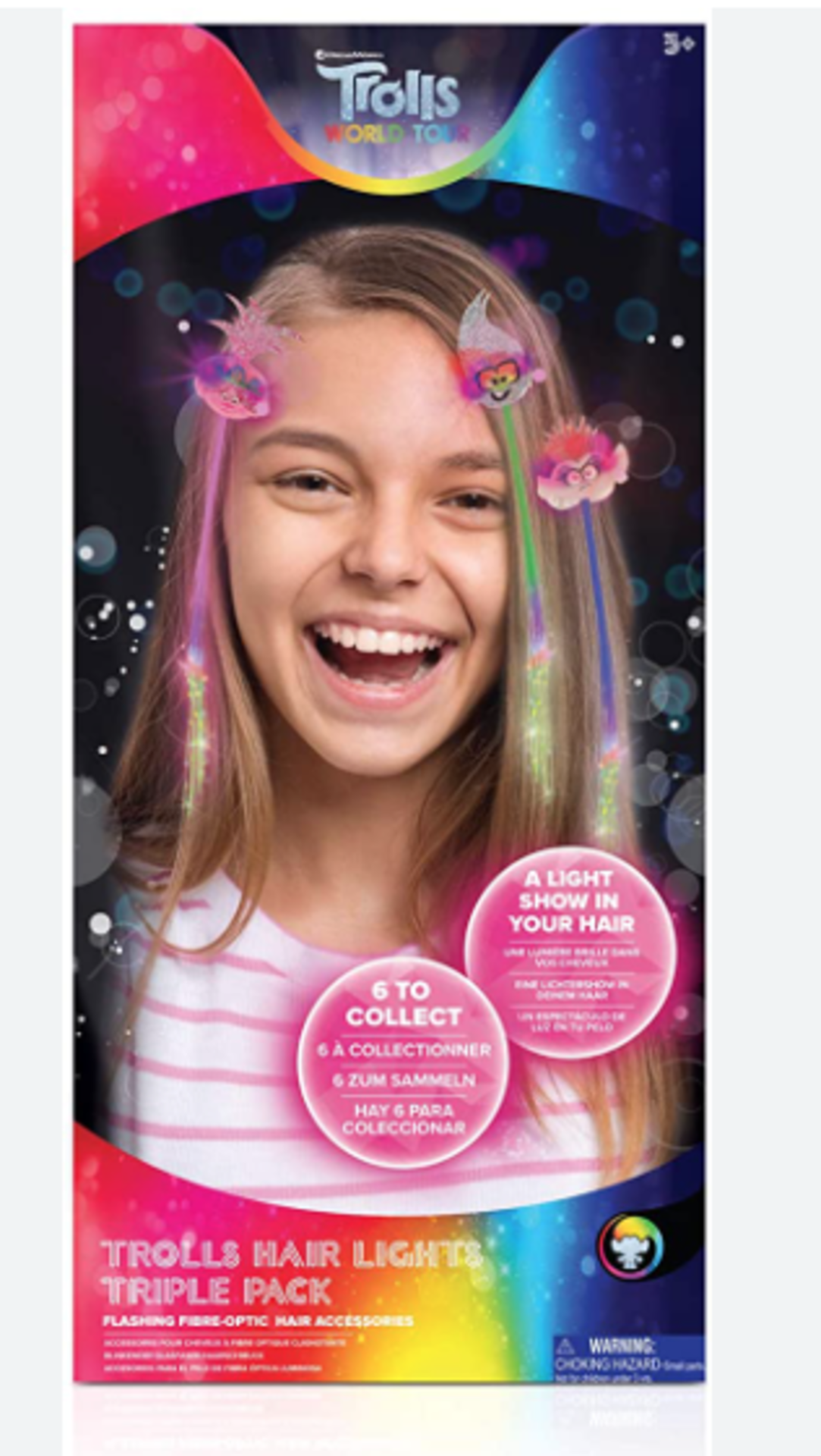 RRP £200 Lot Contains Aprox 19 Disneys Trolls Hair Lights