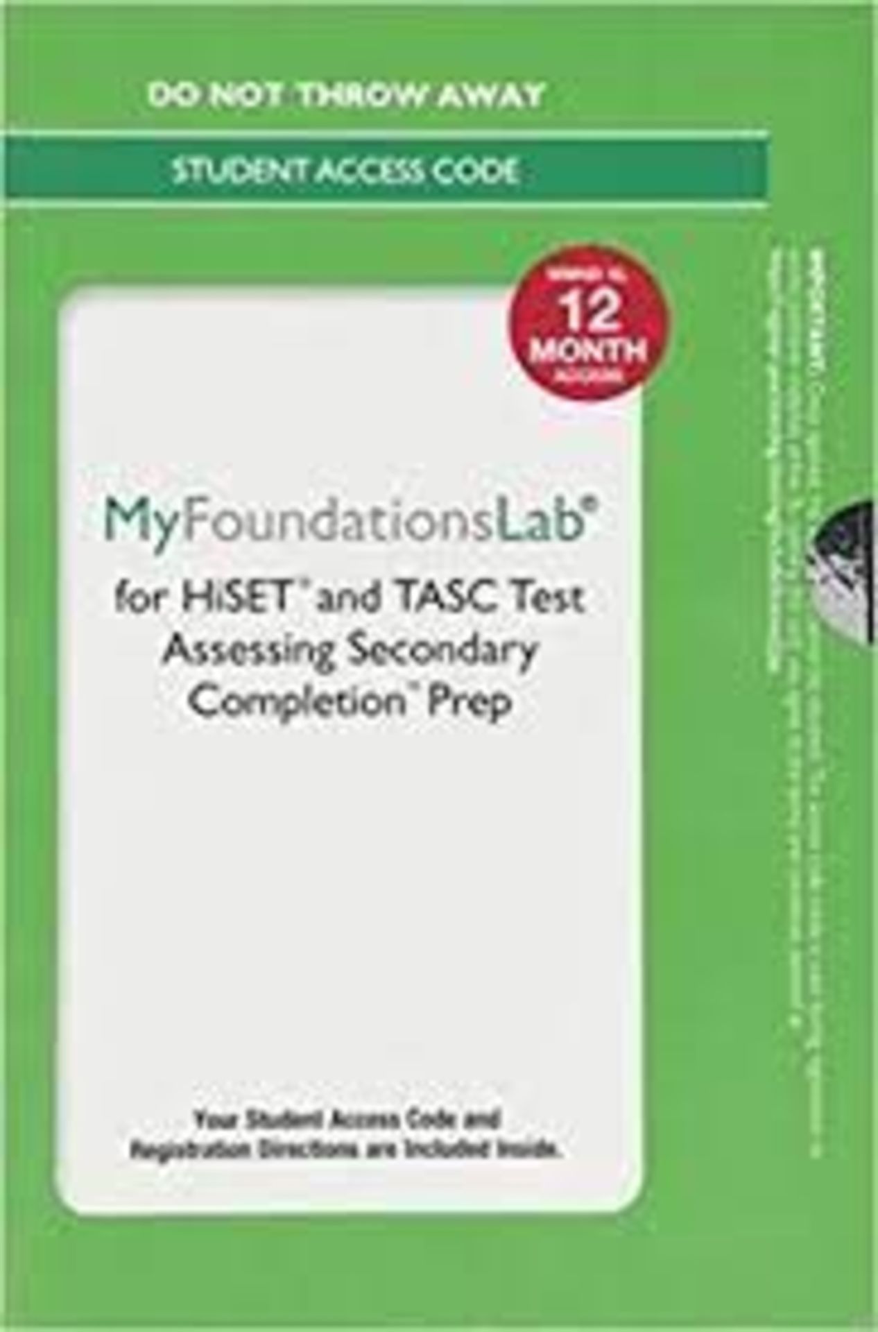RRP £2205 (Approx. Count 60)(B56) spW50G4509O 1x MyLab Foundational Skills without Pearson eText for