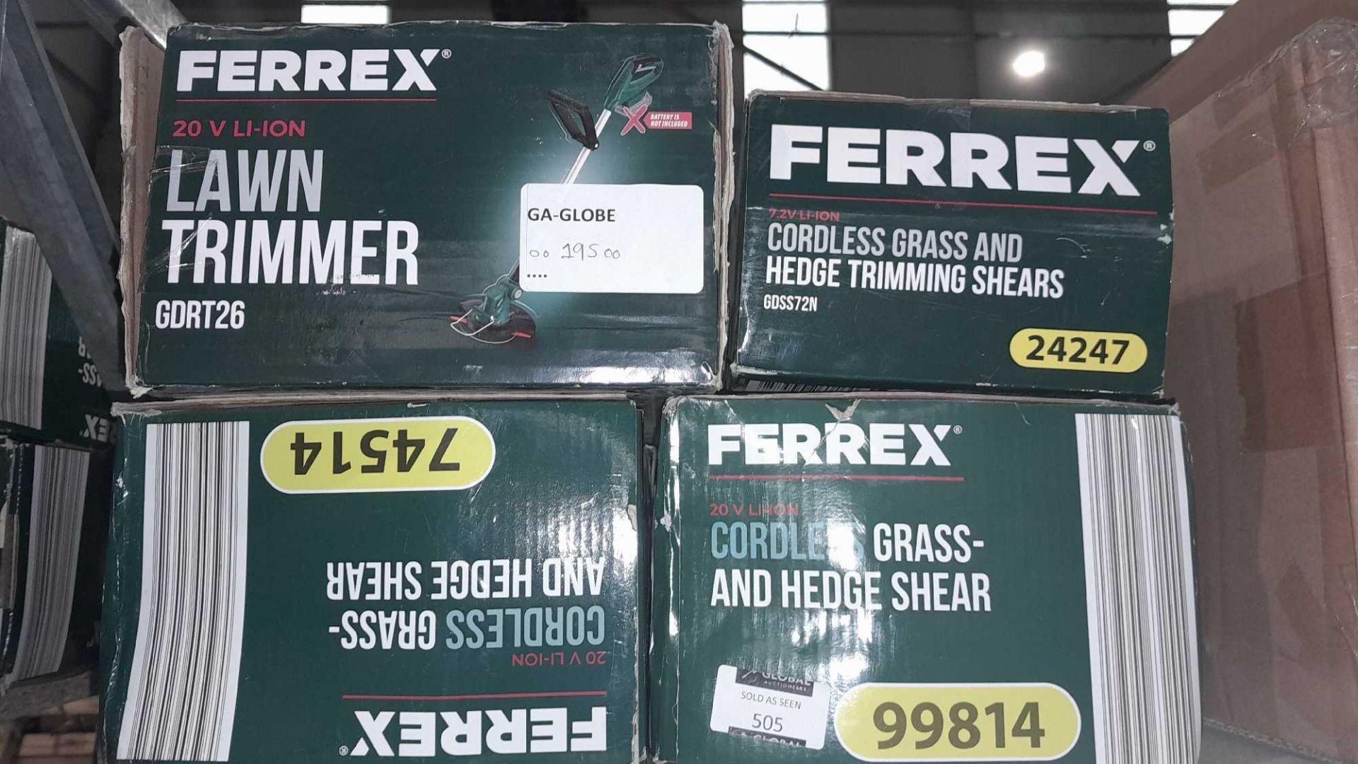 RRP £195 A Lot To Contain X4 Items Including Boxed Ferrex 20V Li-Ion Lawn Trimmer - Image 2 of 2