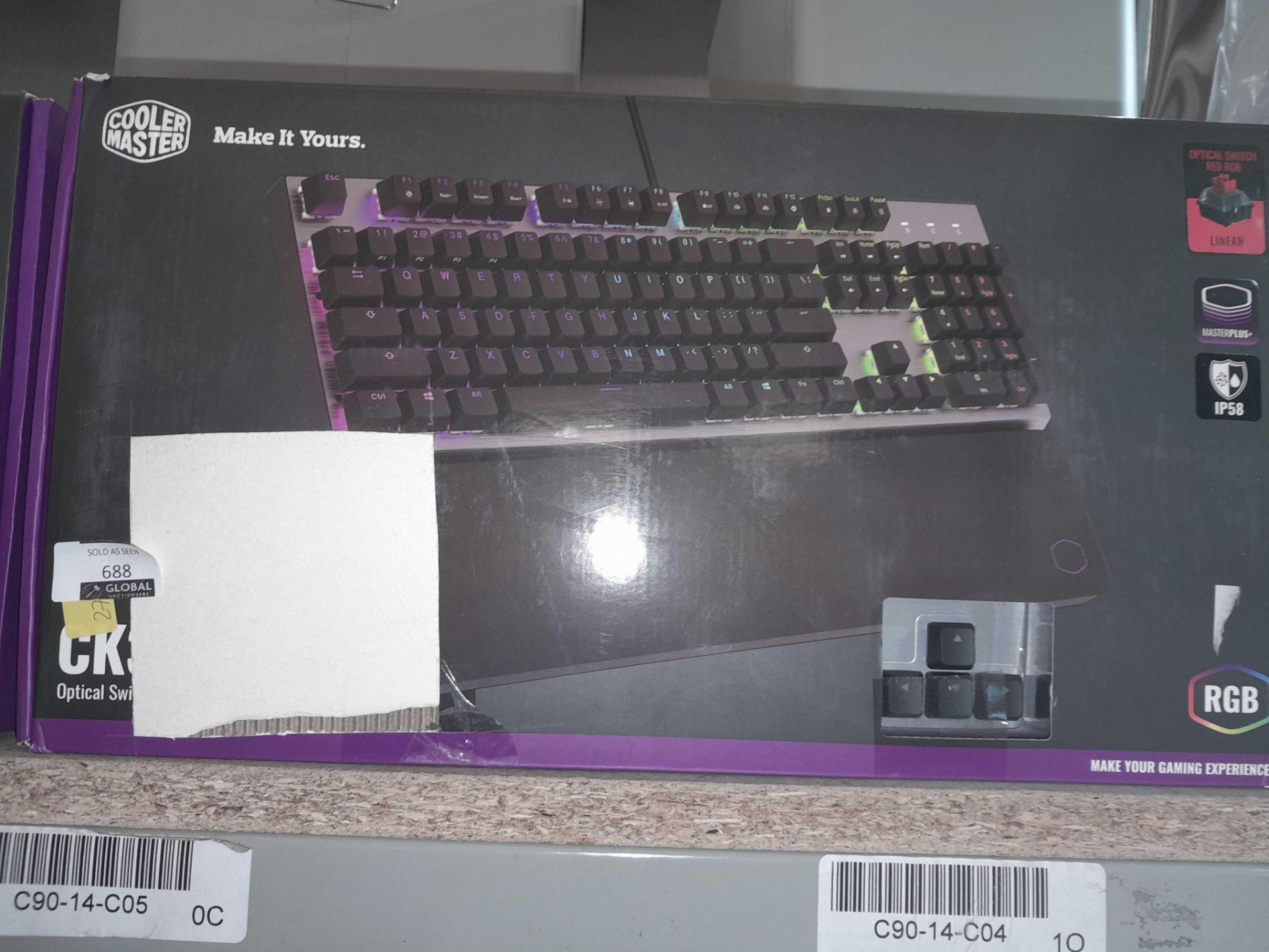 RRP £120 A Boxed Cooler Master Keyboard