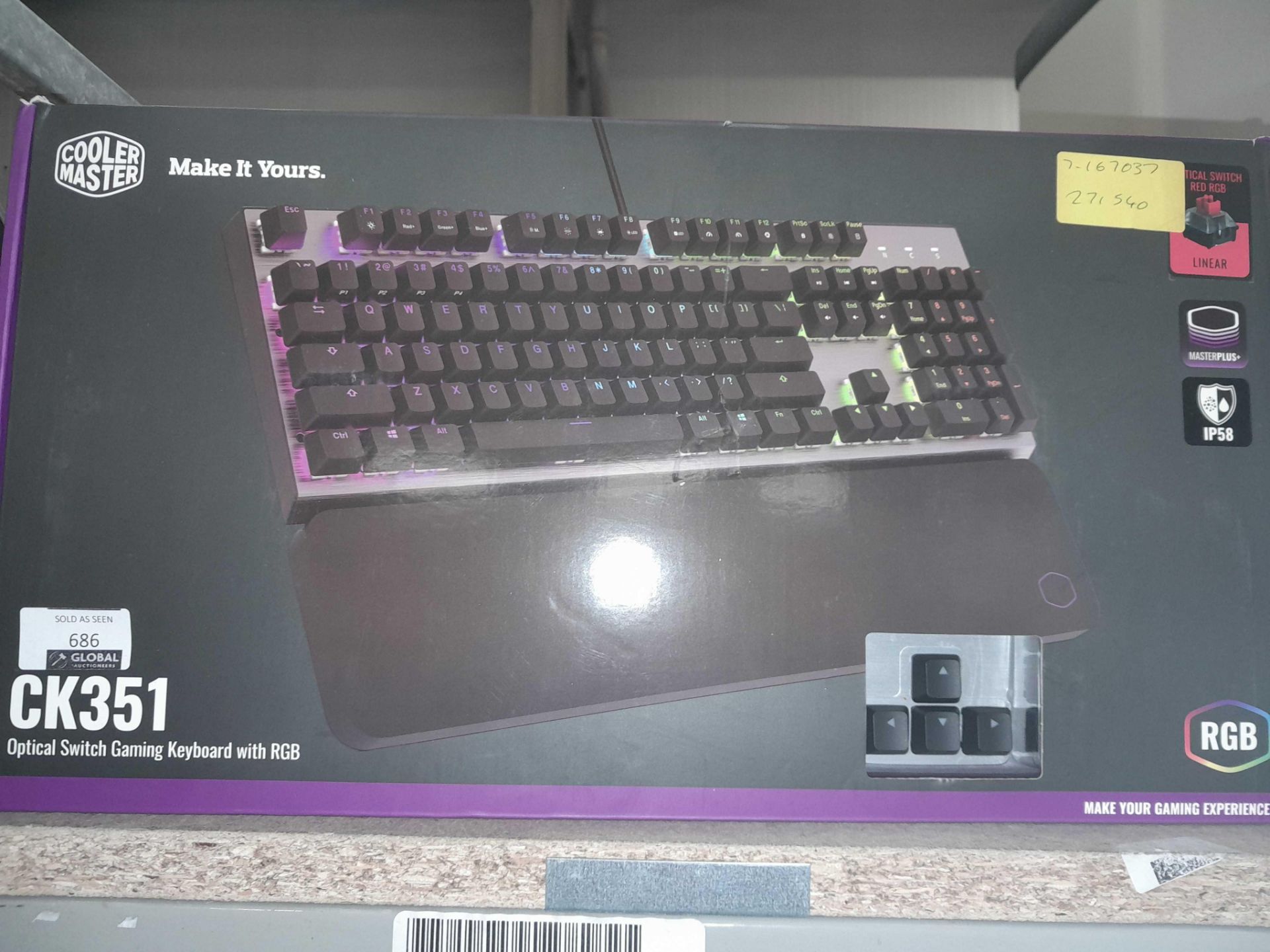 RRP £100 A Boxed Cooler Master Keyboard