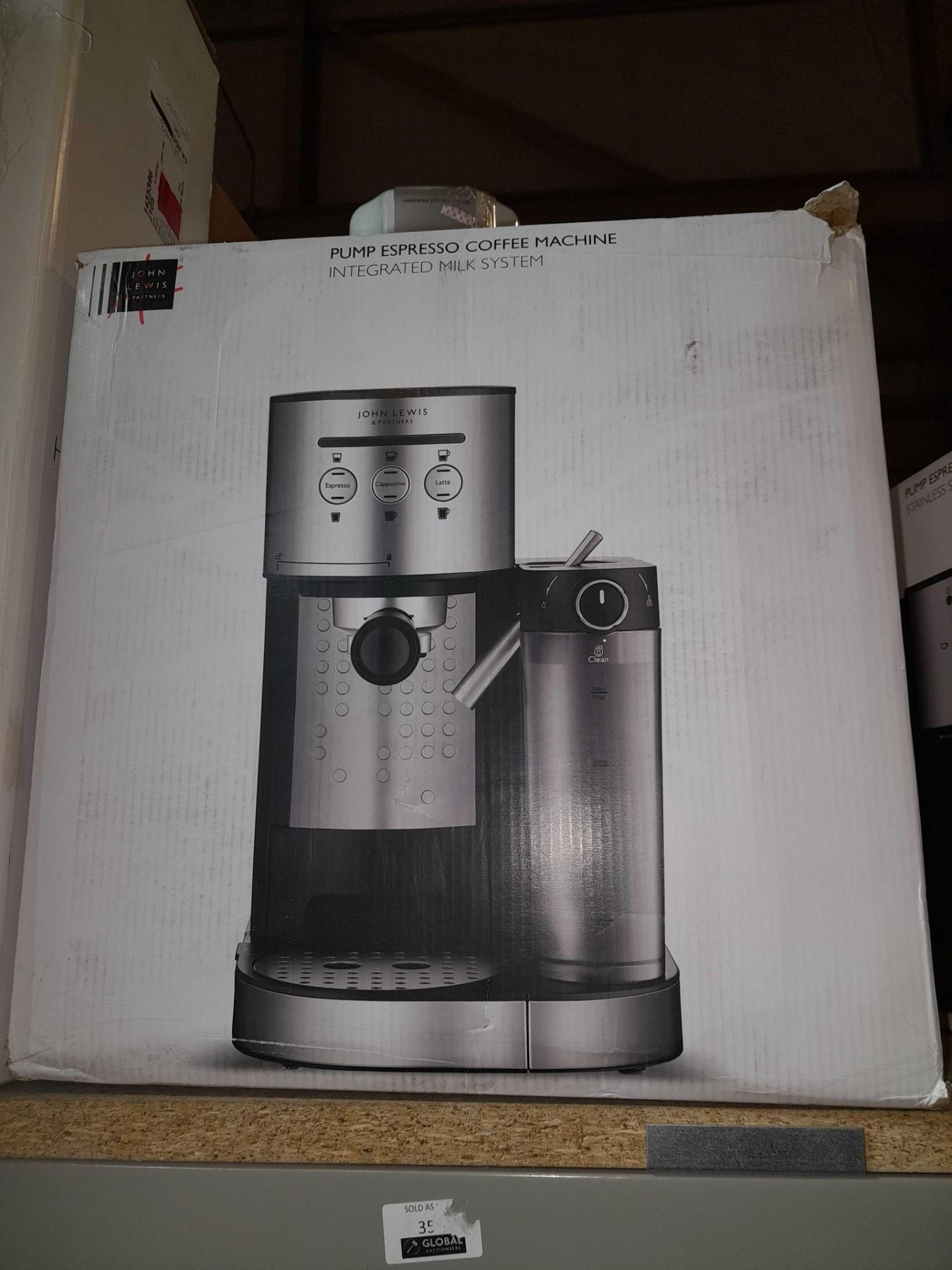 RRP £270 Lot To Contain 3X Assorted Boxed John Lewis Items To Include A Pump Espresso Coffee Machine - Image 2 of 4