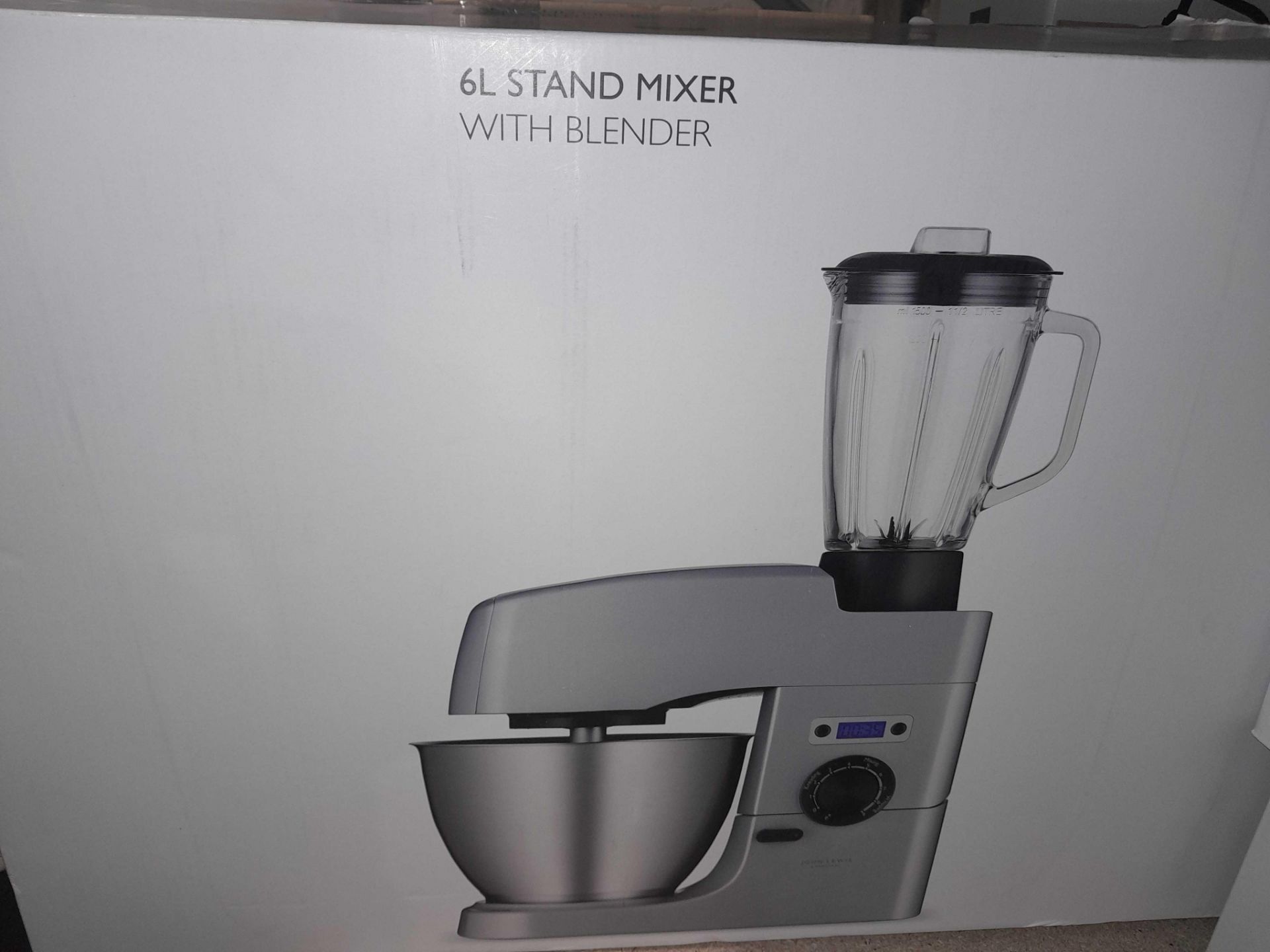 RRP £110 A Boxed John Lewis 6L Stand Mixer