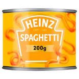 RRP £1614 (Approx. Count 1132) Spw53D4840I (3) 1093 X Heinz Spaghetti In Tomato Sauce, 200G   7 X