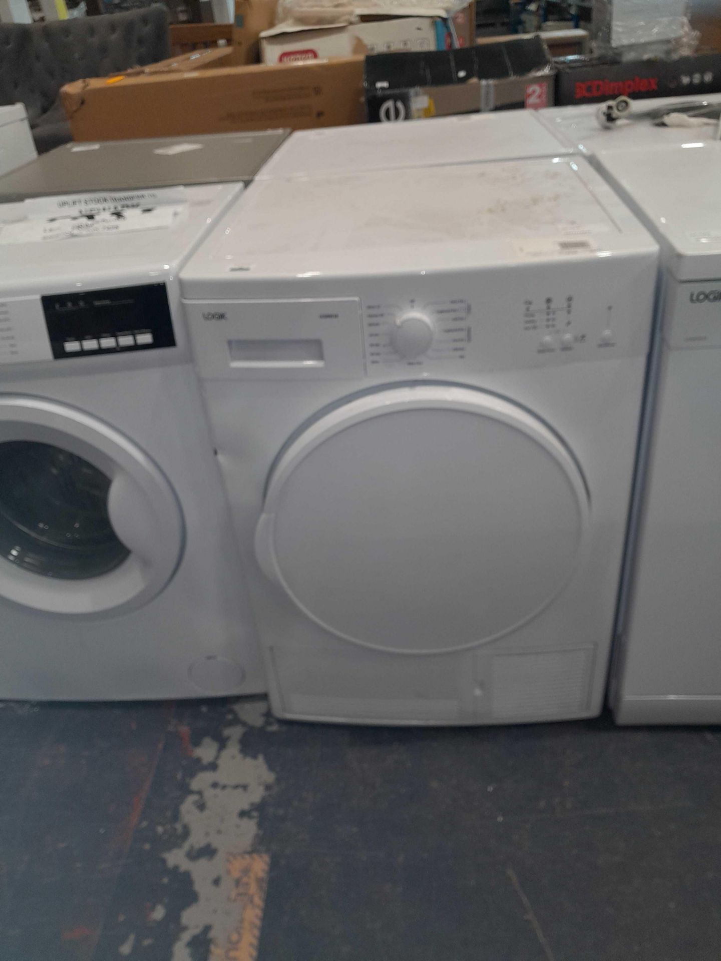 RRP £240 Logik Dryer Model Number Lcd8W18 In A White Colour