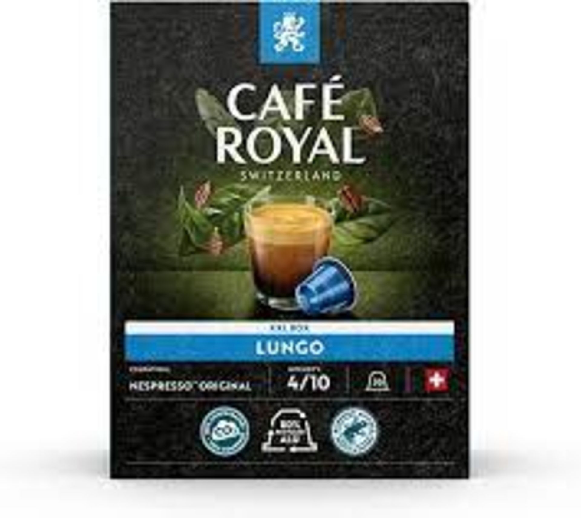 RRP £4185 (Approx. Count 199) spW55T7062o 34 x Cafe Royal Lungo 100 Capsules for Nespresso Coffee