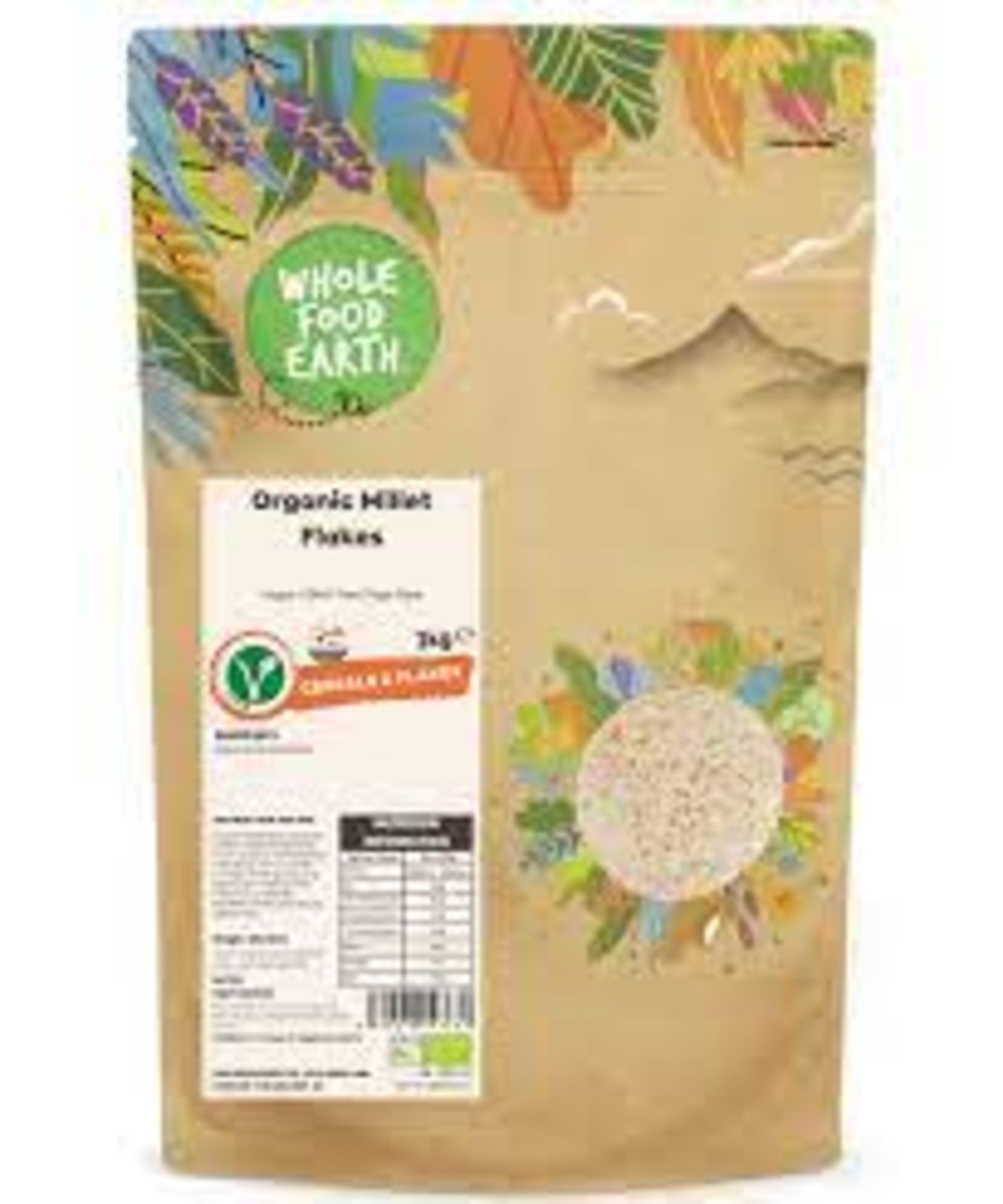 RRP £647 (Approx Count 59)(A79) Spw32F6369F 24 X Wholefood Earth Organic Millet Flakes ‚500G