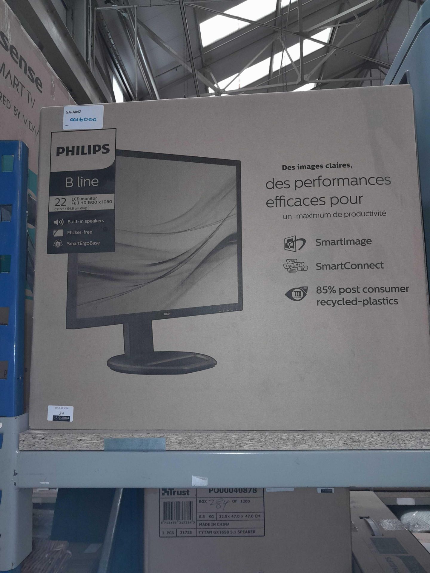 RRP £165 Brand New Factory Sealed Phillips B Line 22" Lcd Monitor - Image 2 of 2