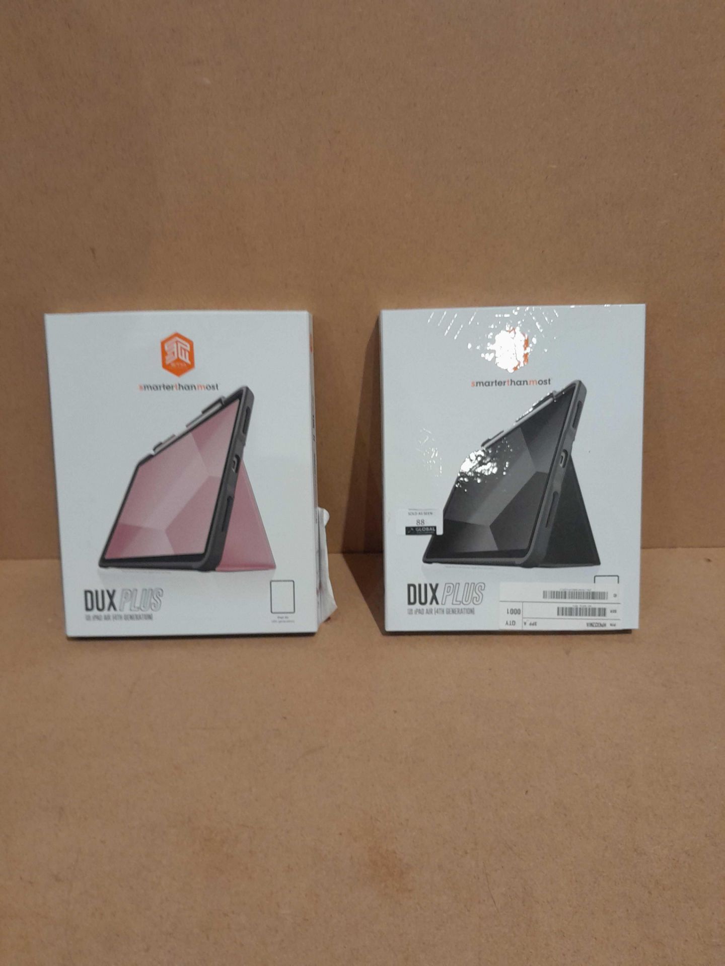 RRP £120 X2 Smarter Than Most Dux Plus iPad Case For iPad Air 4Th Generation One In Black And One In - Image 2 of 2