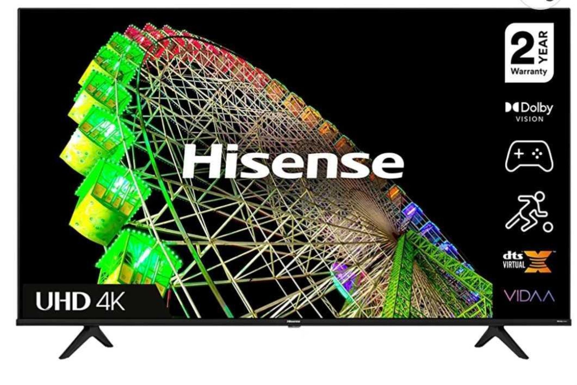 RRP £500 Hisense Smart Tv A6 Series 50" 4K (Original Box Return)