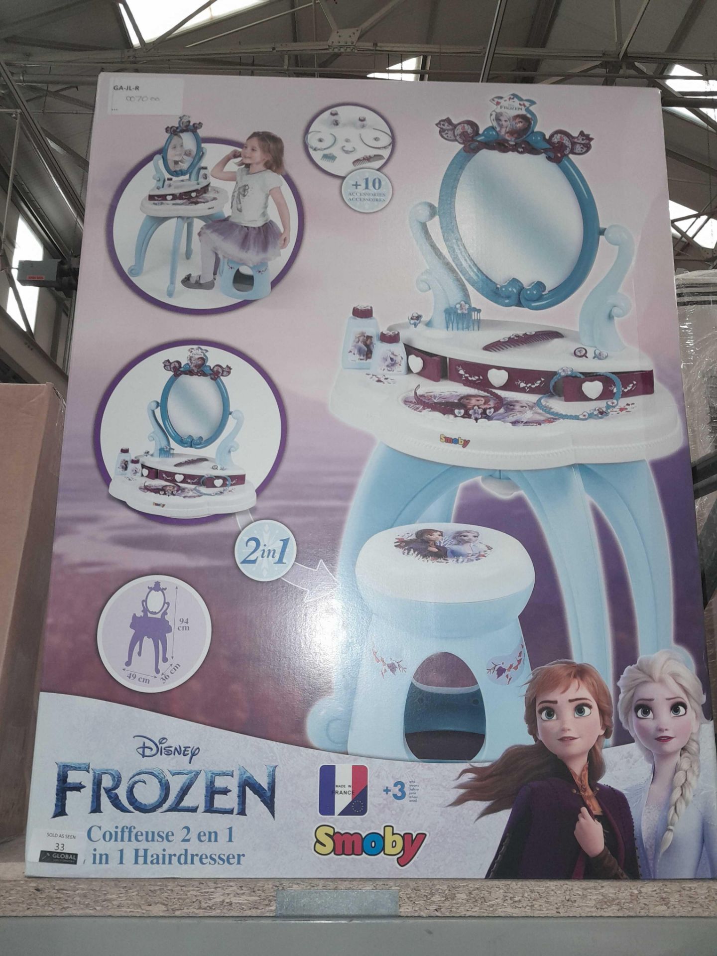 RRP £210 Lot To Contain X3 Smoby Frozen 2 In 1 Hairdressers Table Stands - Image 2 of 2