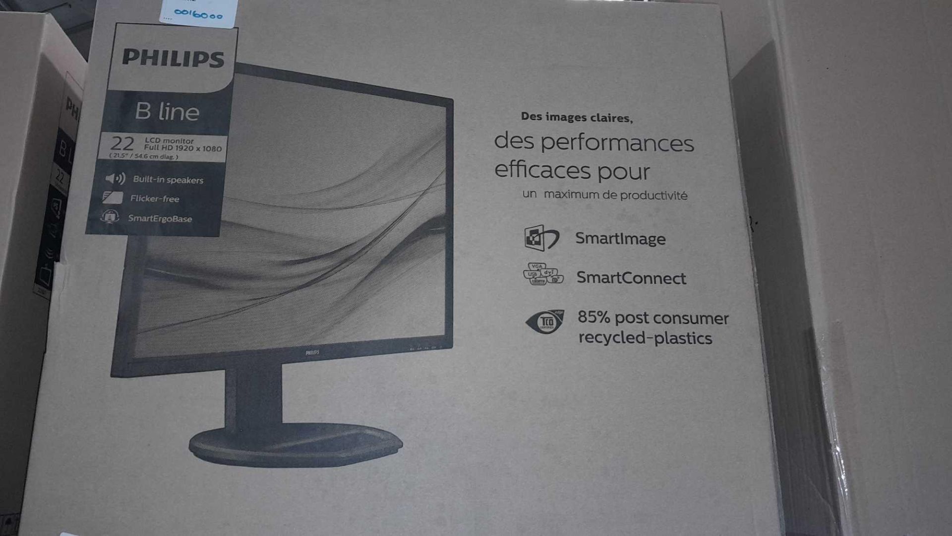 RRP £165 A Boxed Brand New Manufacturer Sealed Philips 221B8L 22 Lcd Bline Monitor - Image 2 of 2