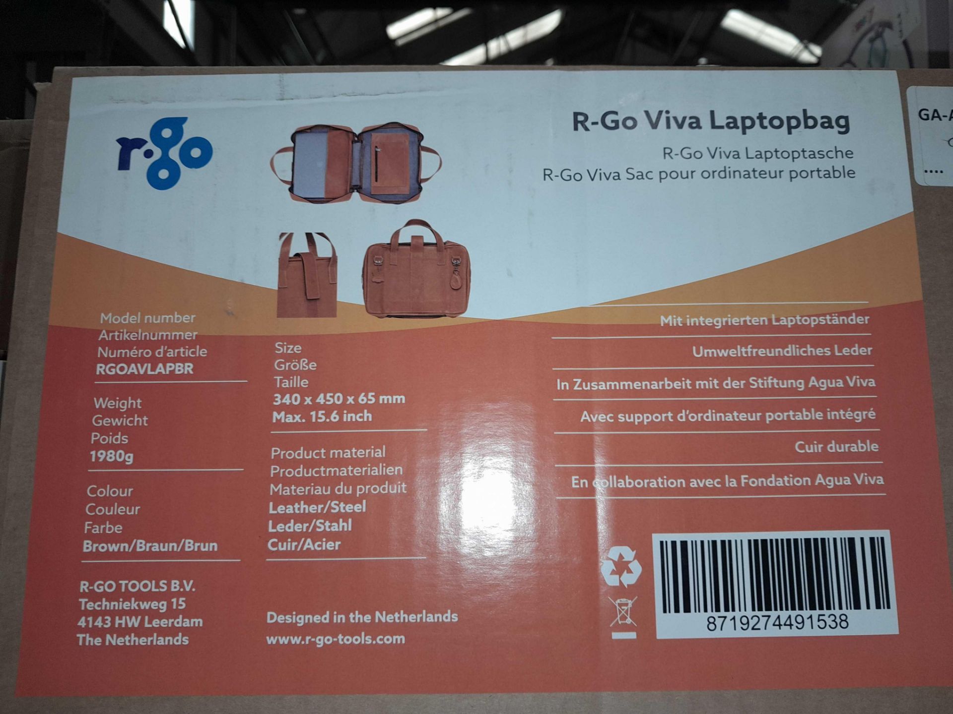 RRP £170 A Boxed R-Go Viva Laptop Bag - Image 2 of 2