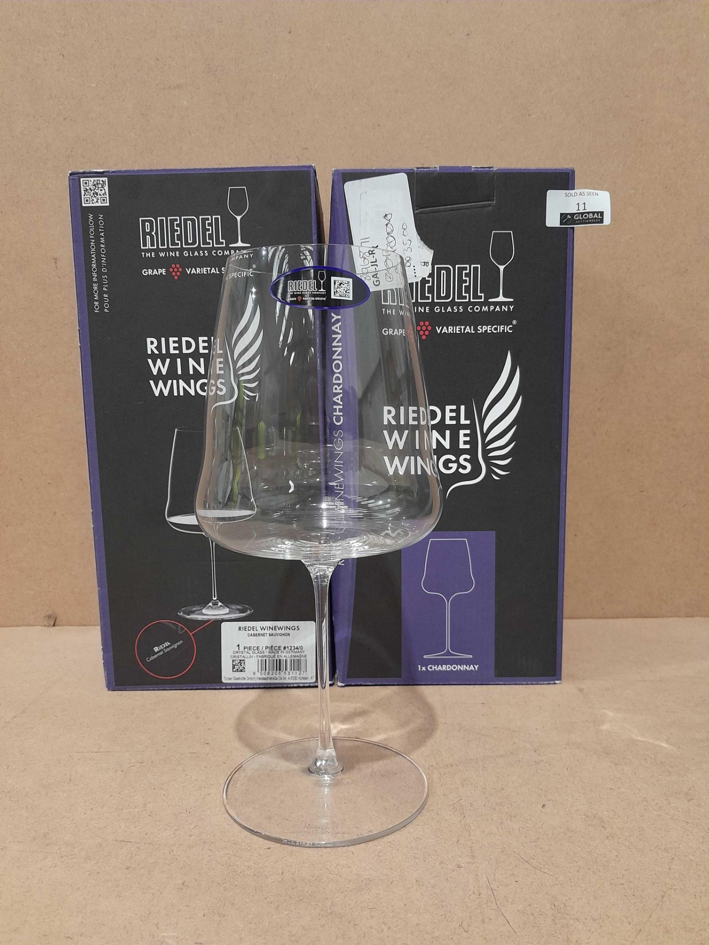 RRP £180 Lot To Contain X4 Items Two Included Bare Riedel Wine Wings Glass Cabernet Sauvignon (Retur - Image 2 of 2