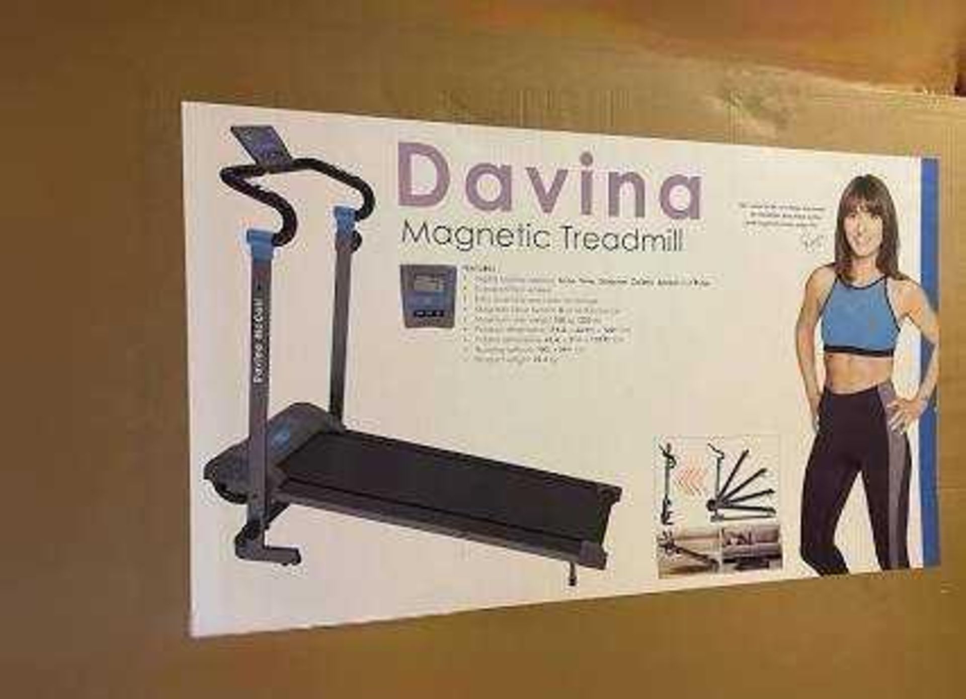 RRP £250 A Boxed Brand New Factory Sealed Davina Mccall Magnetic Manual Treadmill - Image 2 of 3