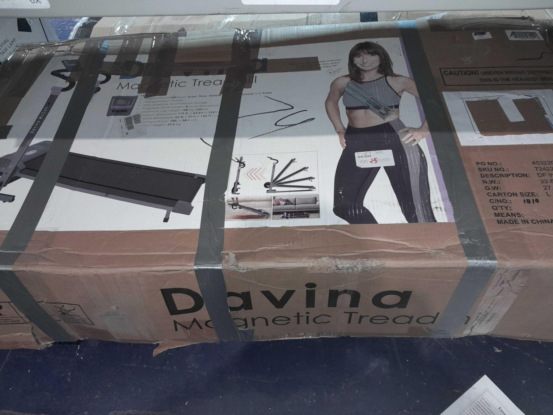 RRP £250 A Boxed Davina McCall Magnetic Treadmill