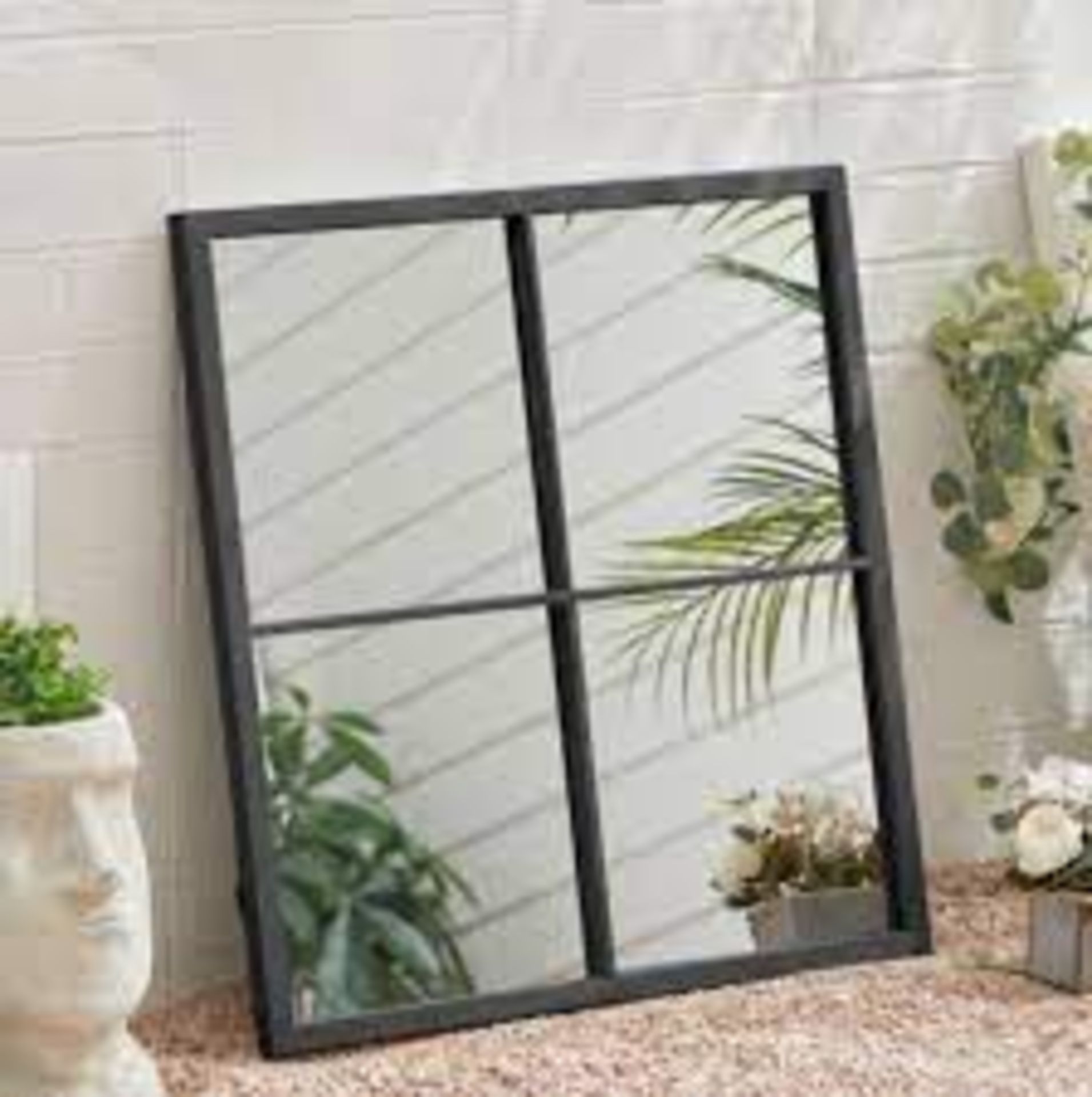 RRP £200 Brand New Boxed My Garden Stories Outdoor 4 Pane Mirrors